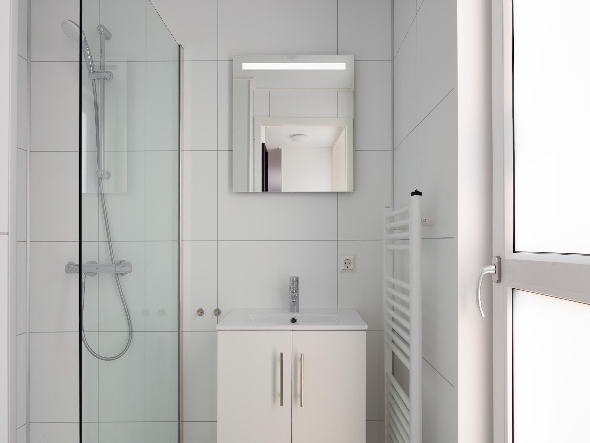 De badkamer van Beach Resort Nieuwvliet-Bad 18 in Nieuwvliet-Bad