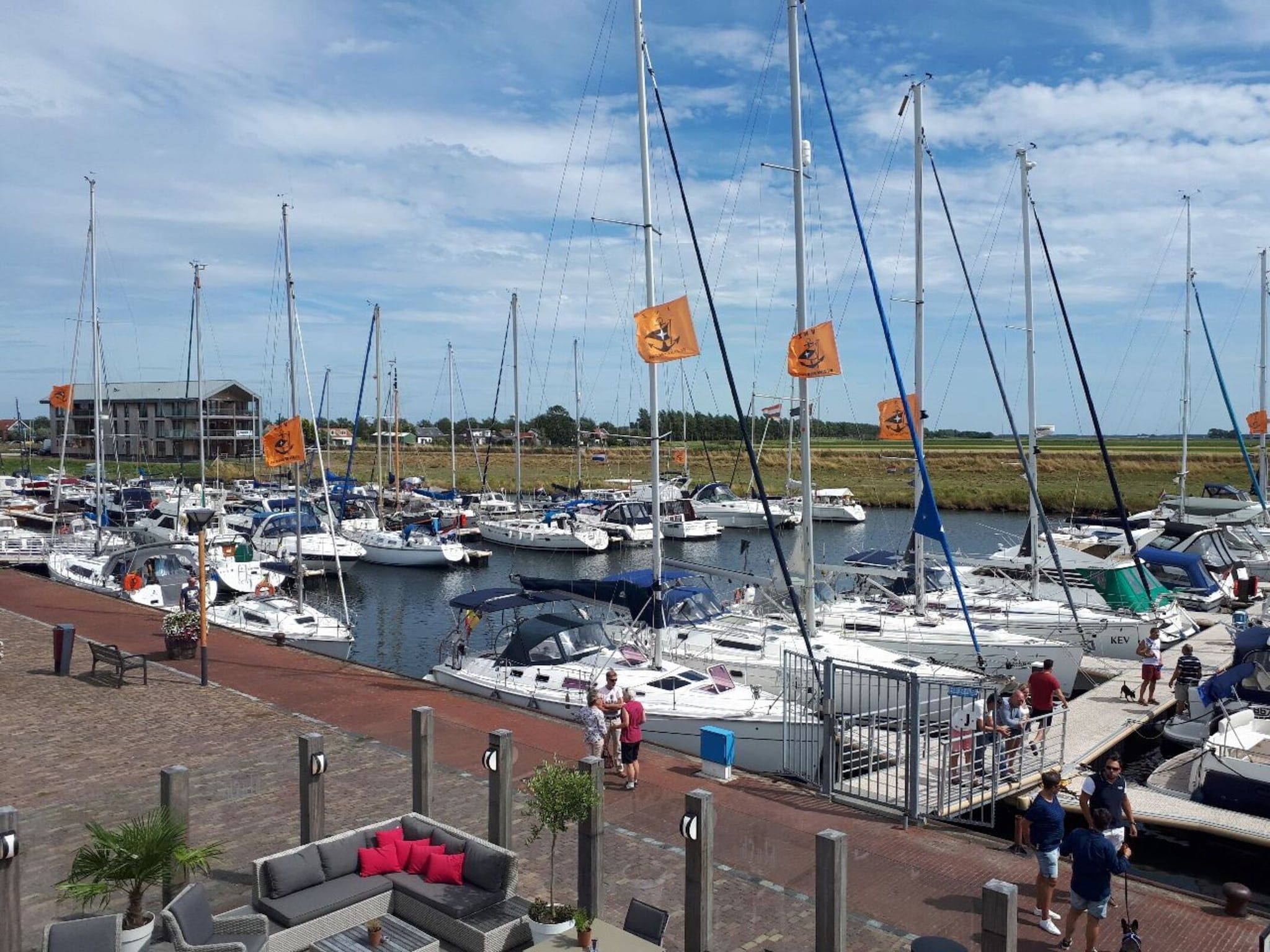 De omgeving van Waterlodge Blue Island in Kamperland