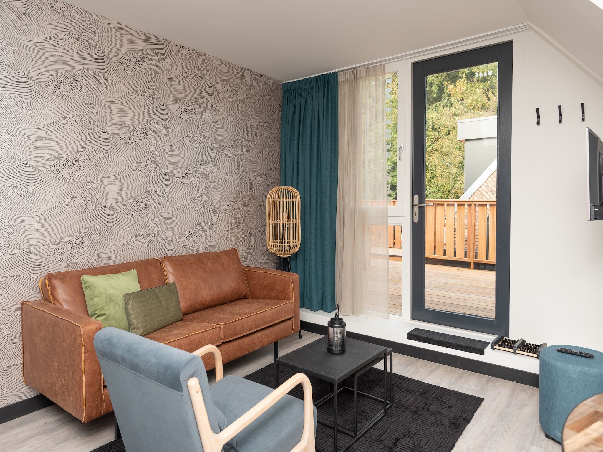 De woonkamer van Jan van Renesseweg 1 - 2 pax in Renesse
