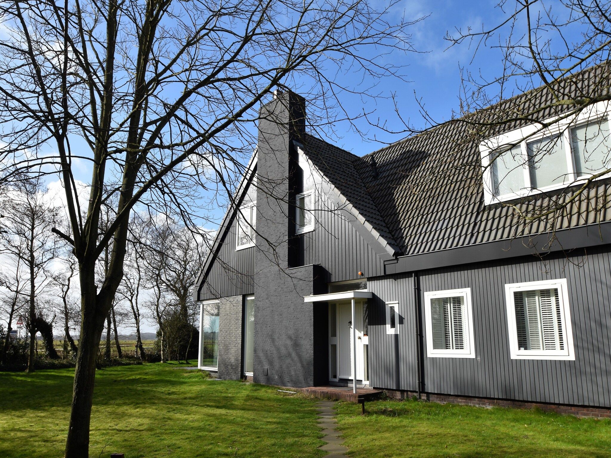 De buitenkant van Villa Gabrielle in Bergen