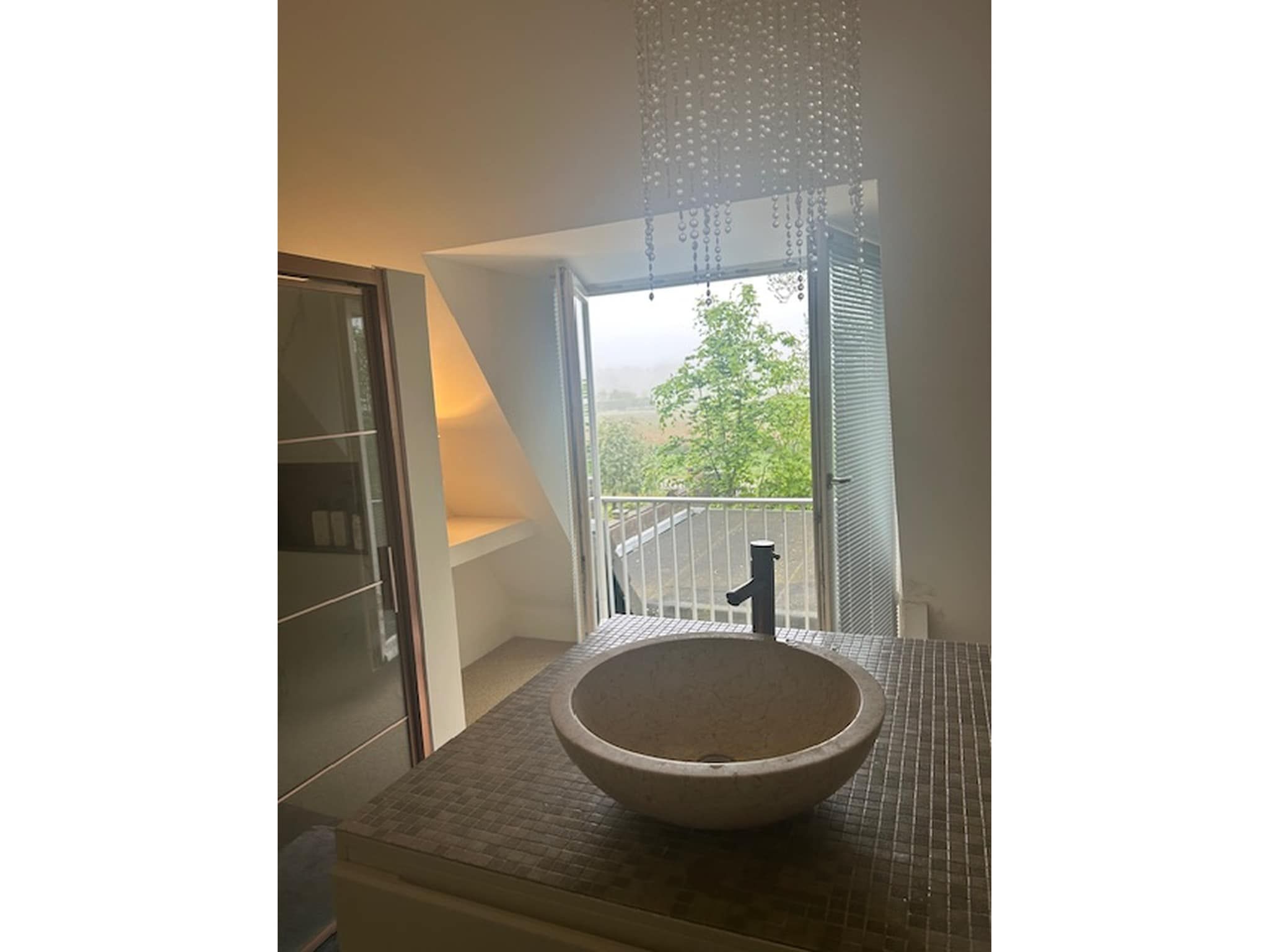 De badkamer van Villa Gabrielle in Bergen