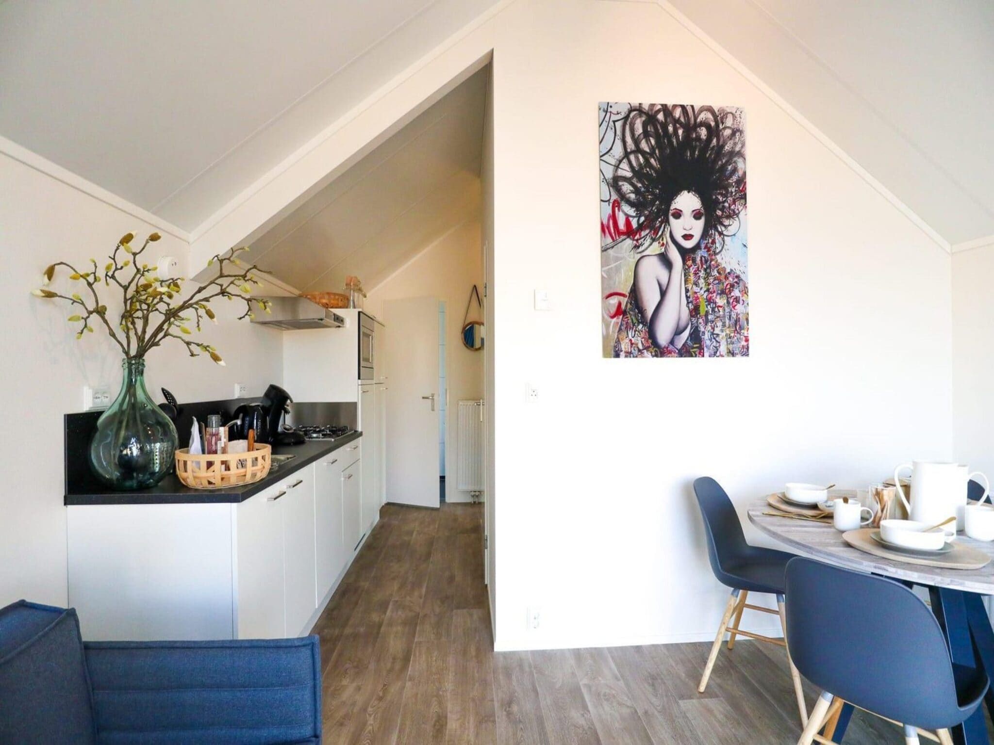 De keuken van Beach House 4 in Olburgen