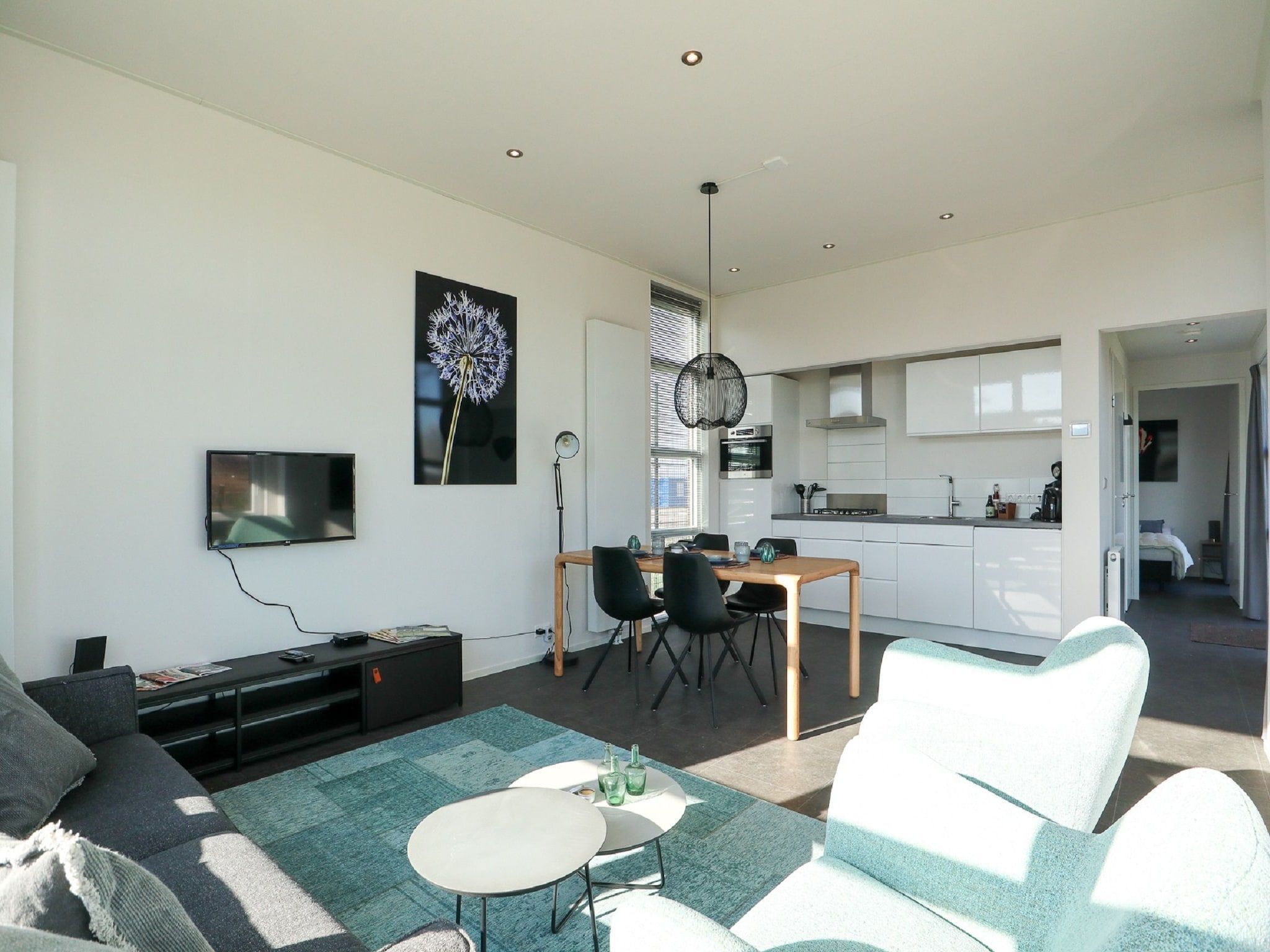 De woonkamer van Cube Exclusif 4 in Olburgen