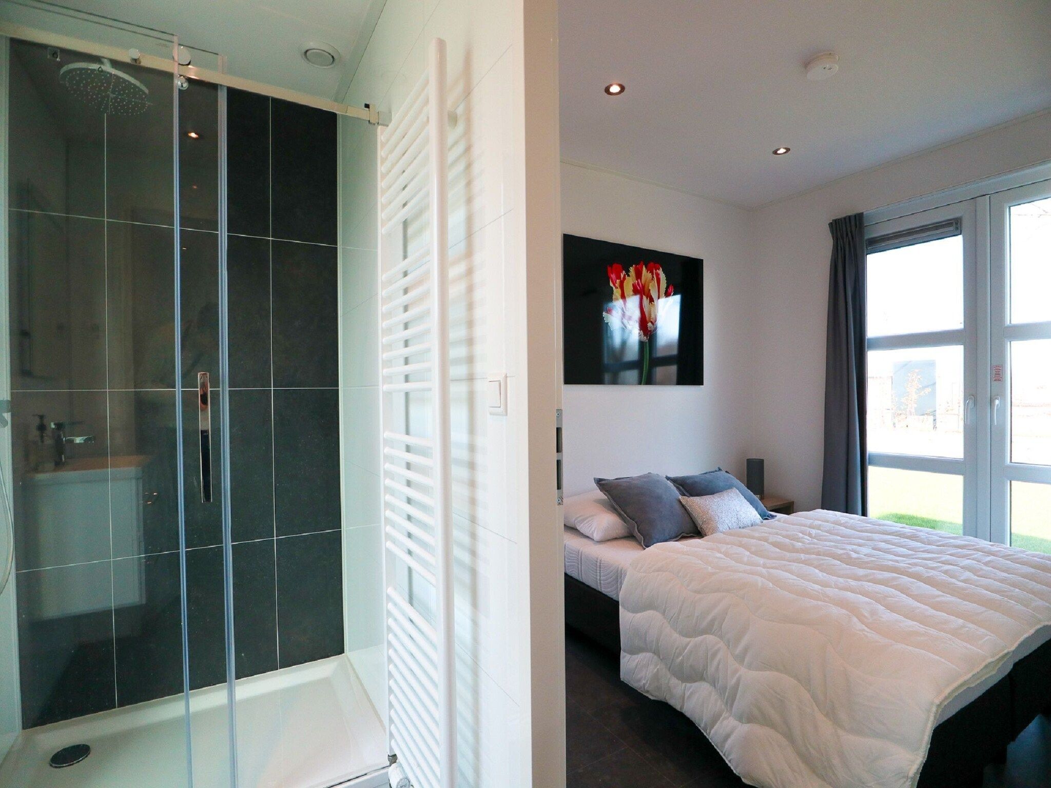 De badkamer van Cube Exclusif 4 in Olburgen