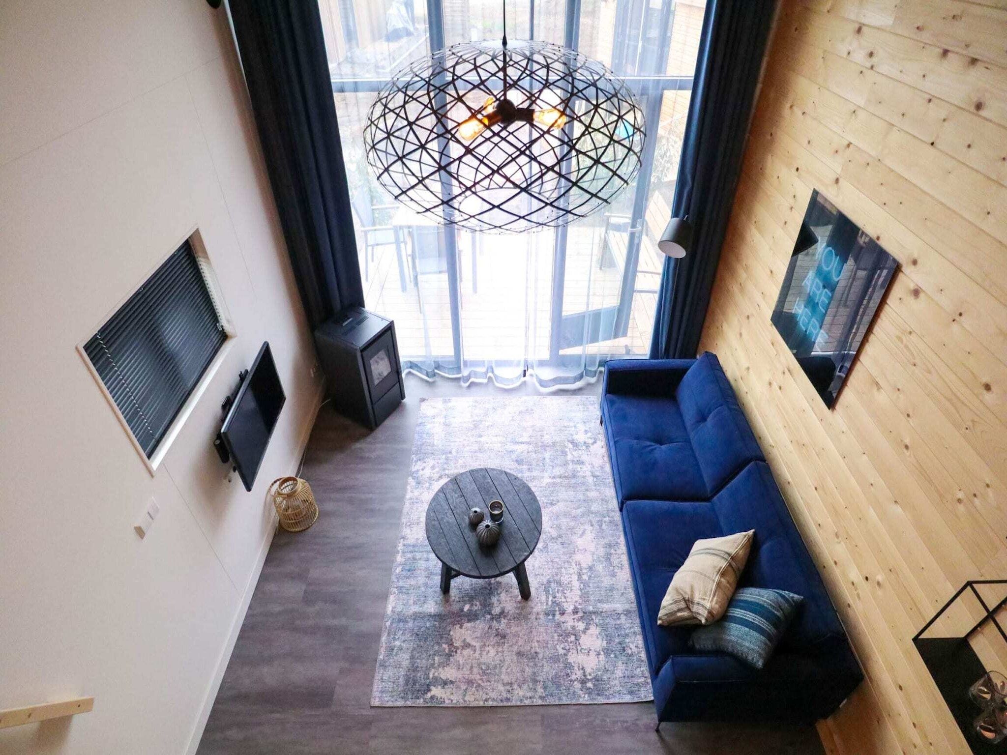 De woonkamer van Tiny House 2 in Olburgen