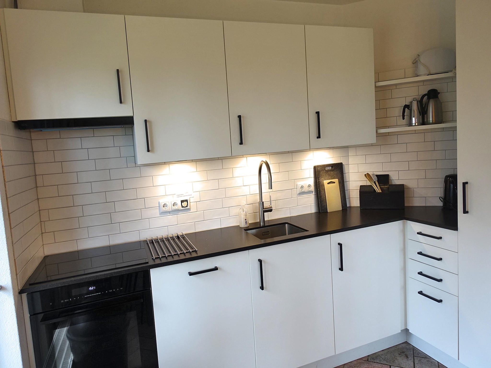 De keuken van Buitenplaats Berg en Bos nummer 4 in Lemele