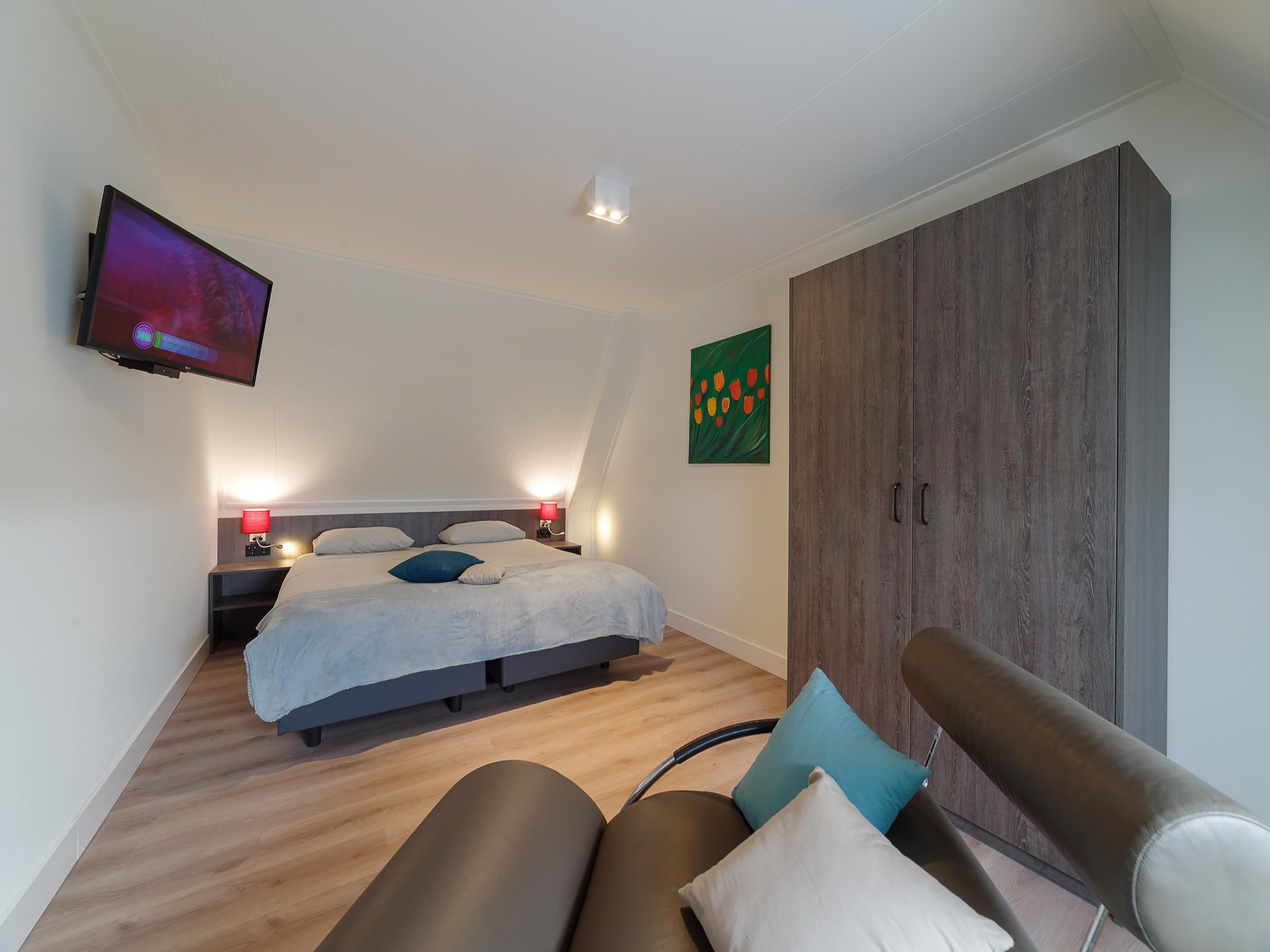 Een slaapkamer van Charming Beveland Vrijstaand in Colijnsplaat