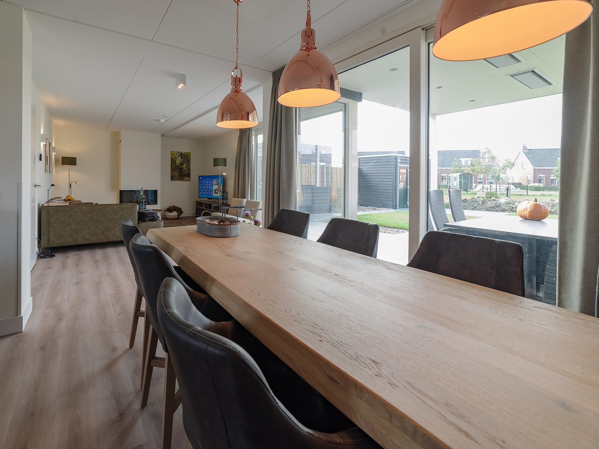 De eetkamer van Charming Beveland Vrijstaand in Colijnsplaat