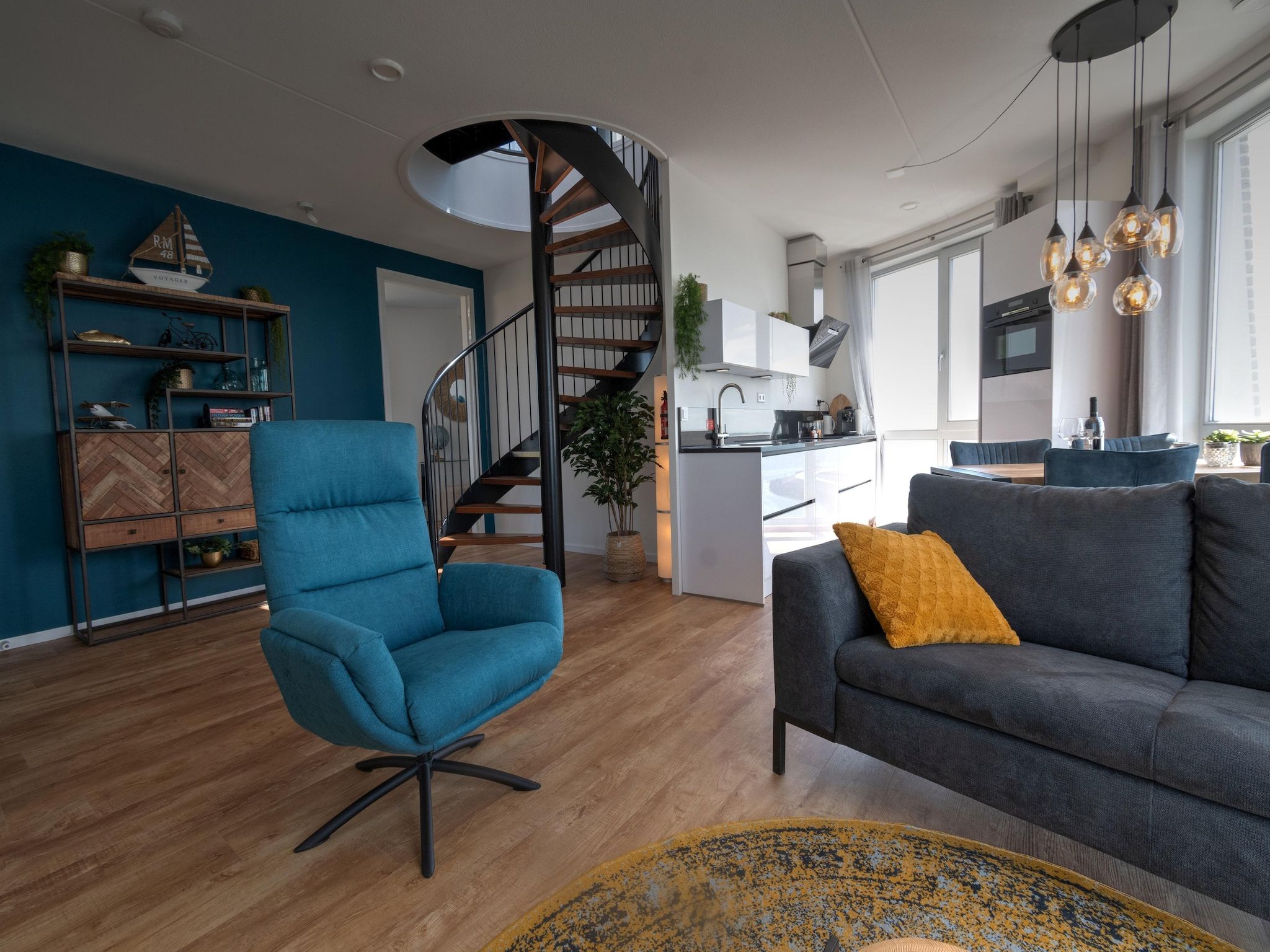 De woonkamer van Casa Isla Bella in Scherpenisse