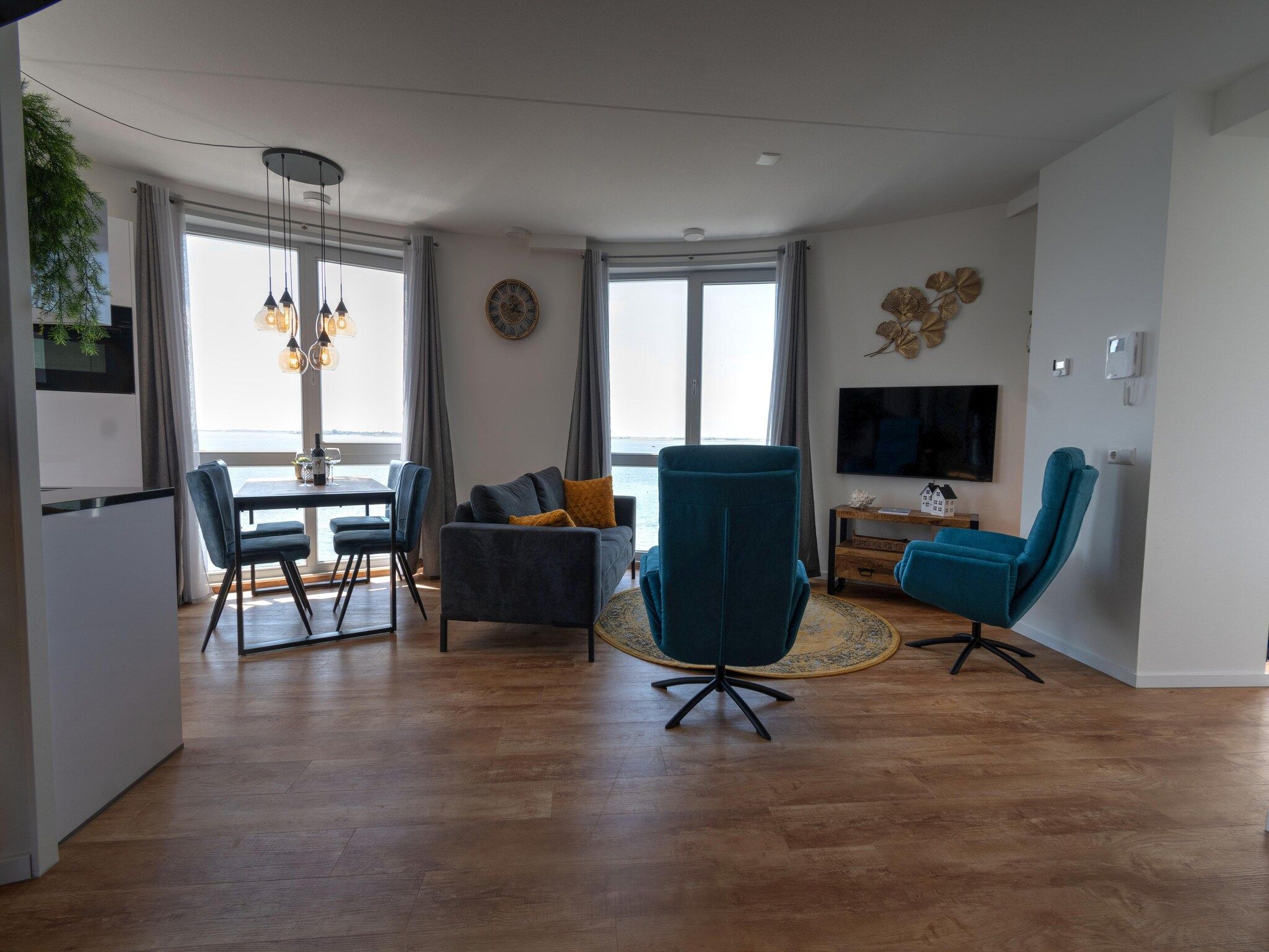 De woonkamer van Casa Isla Bella in Scherpenisse