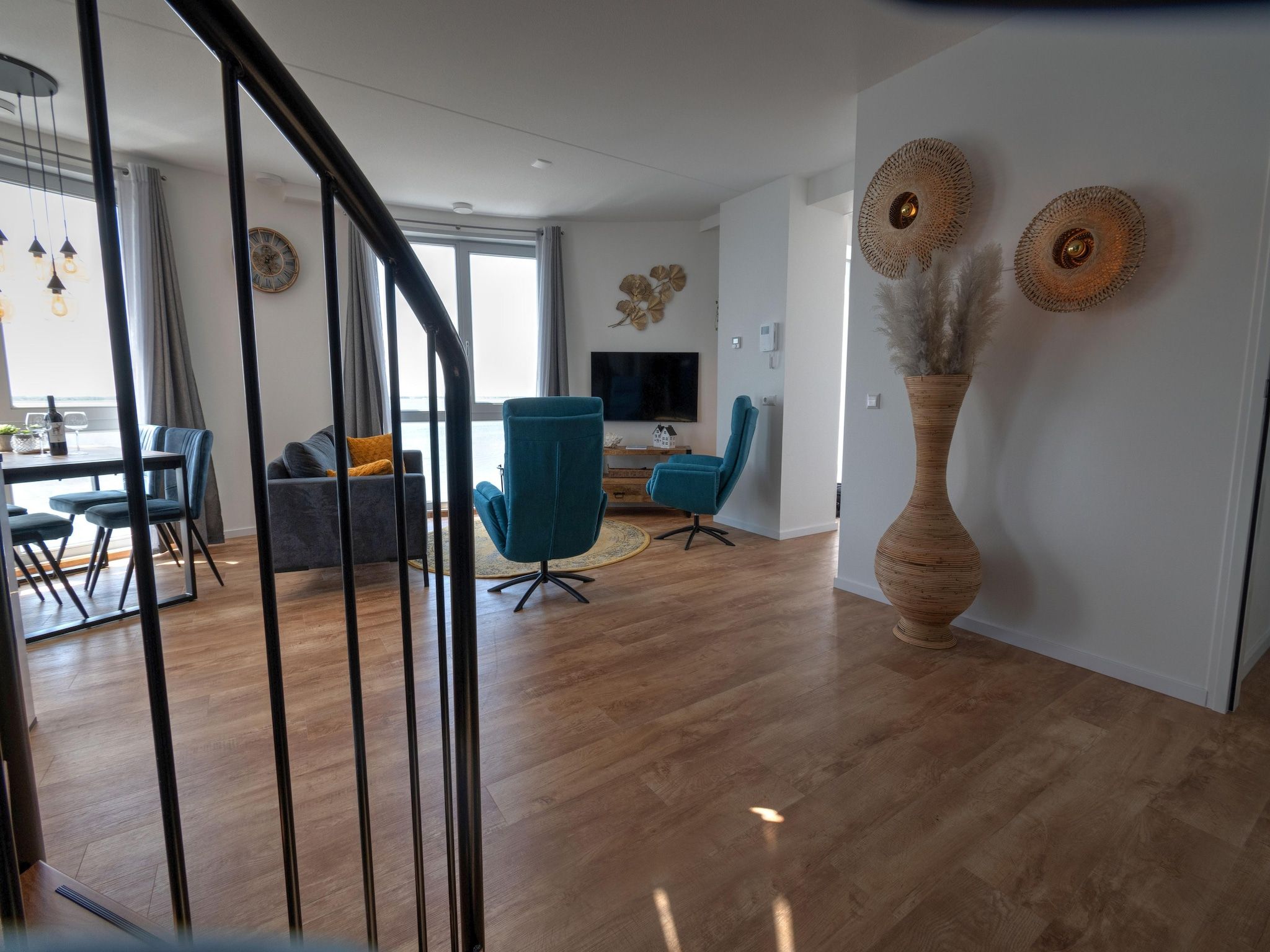 De woonkamer van Casa Isla Bella in Scherpenisse