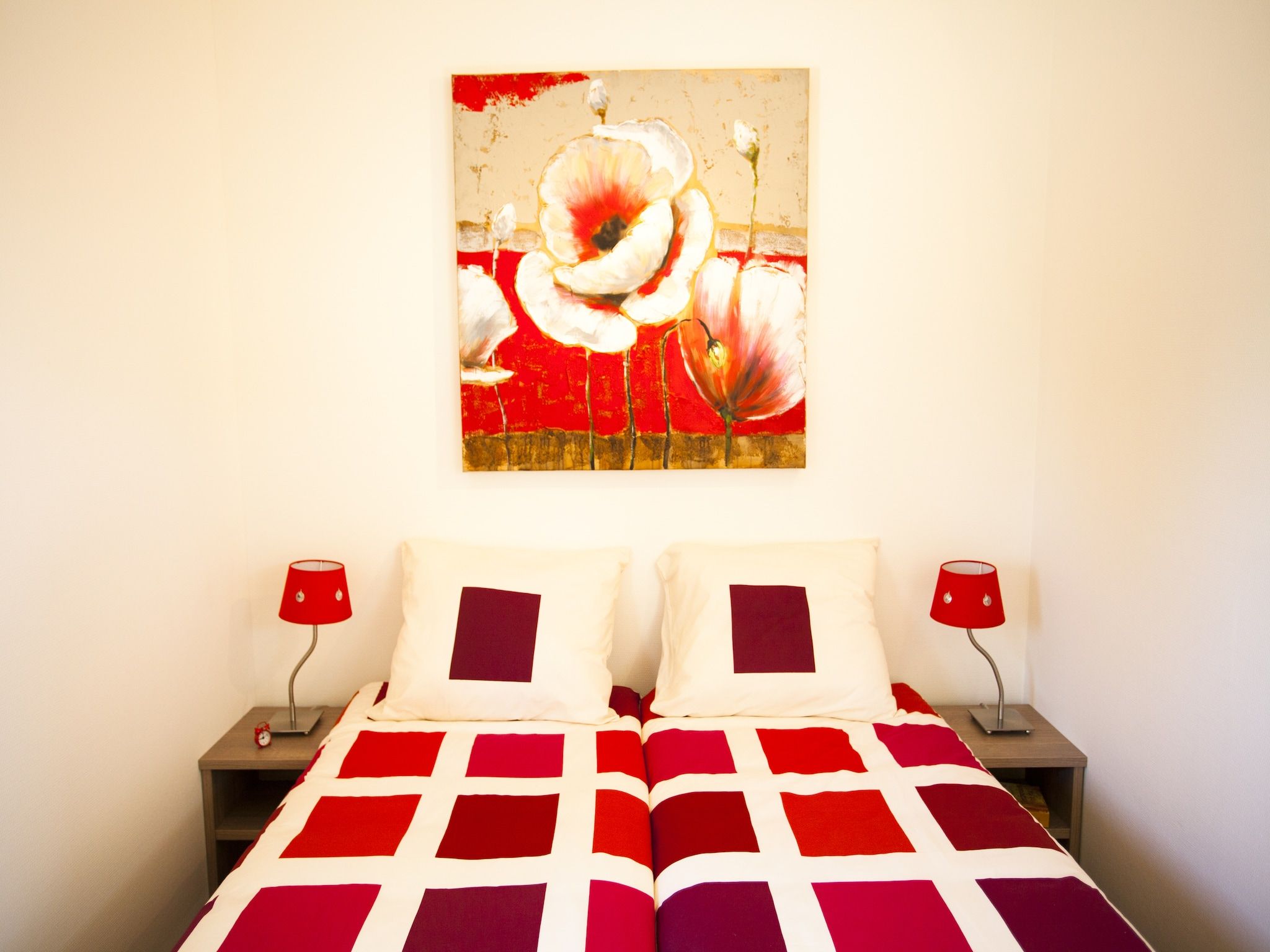 Een slaapkamer van Cabana 4 in Breskens