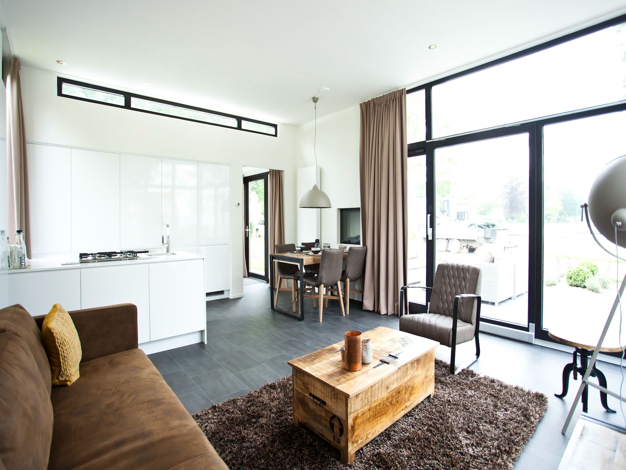 De woonkamer van Cube Maximaal 6 in Breskens