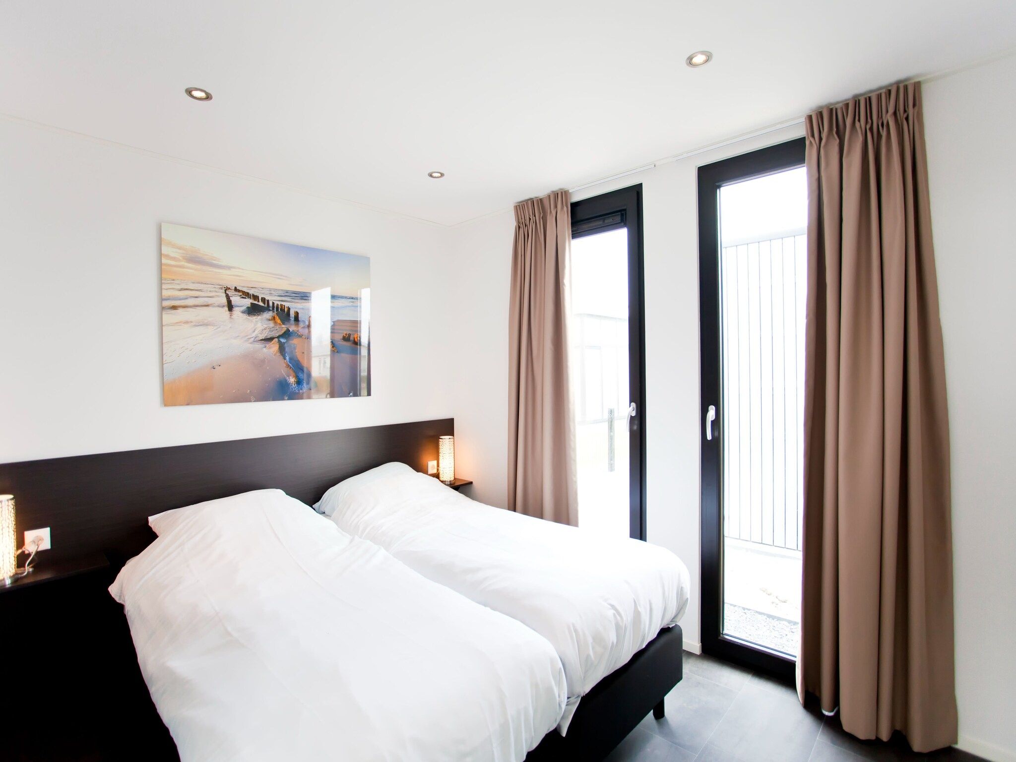 Een slaapkamer van L-Cube 6 in Breskens