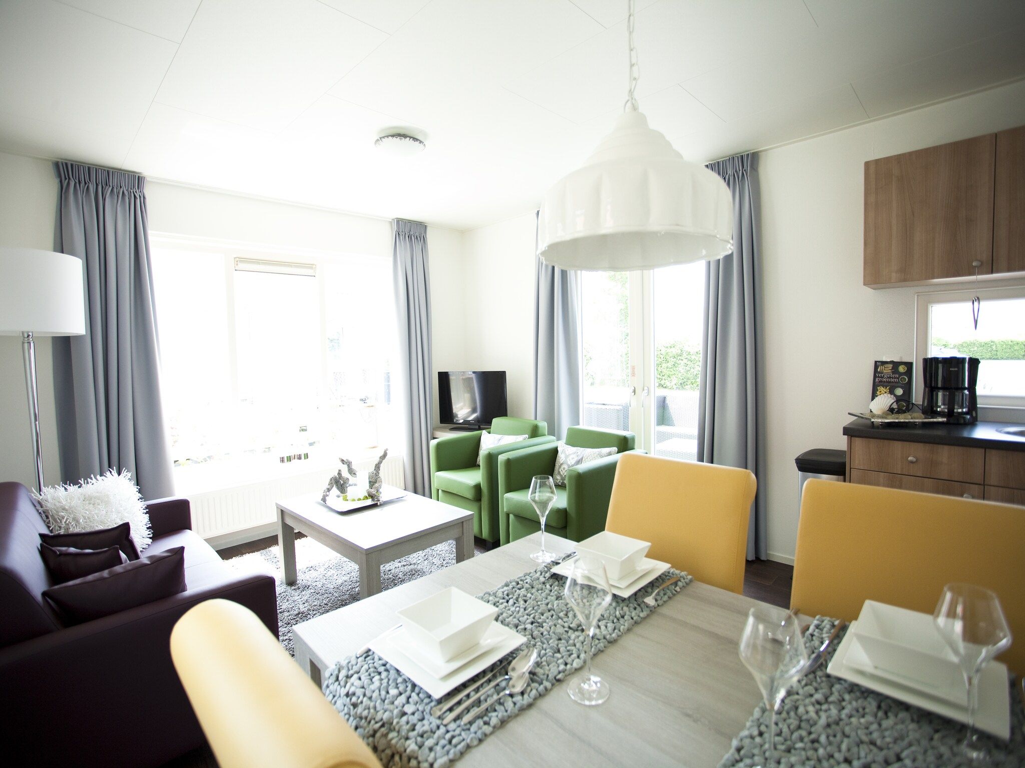 De eetkamer van Unique 4 in Breskens