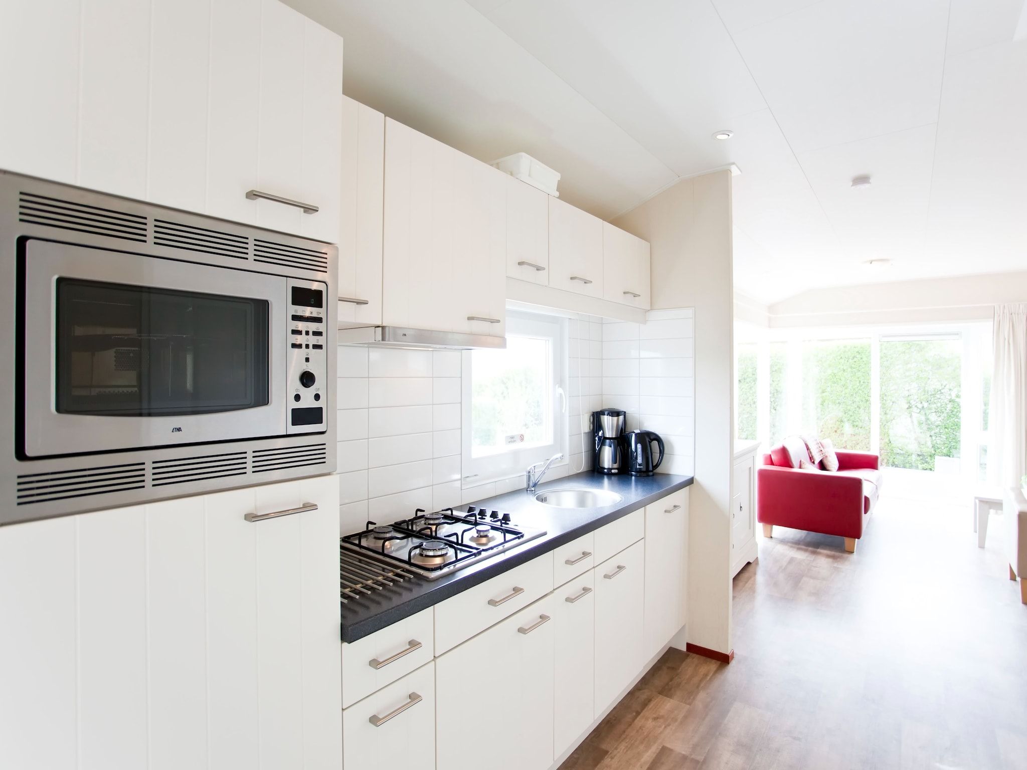De keuken van Unique Luxe 4 in Breskens