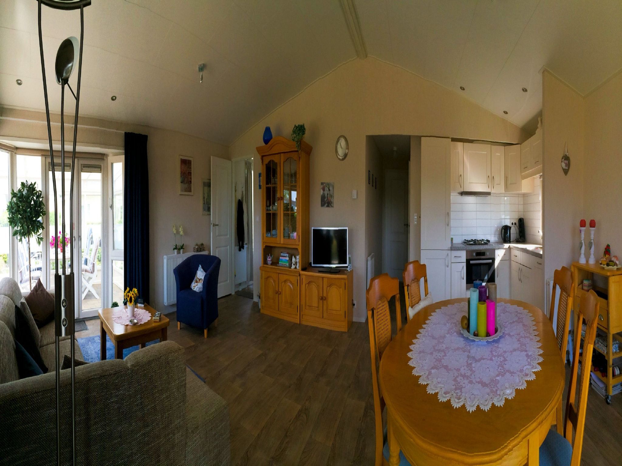De woonkamer van Veranda 4 in Breskens