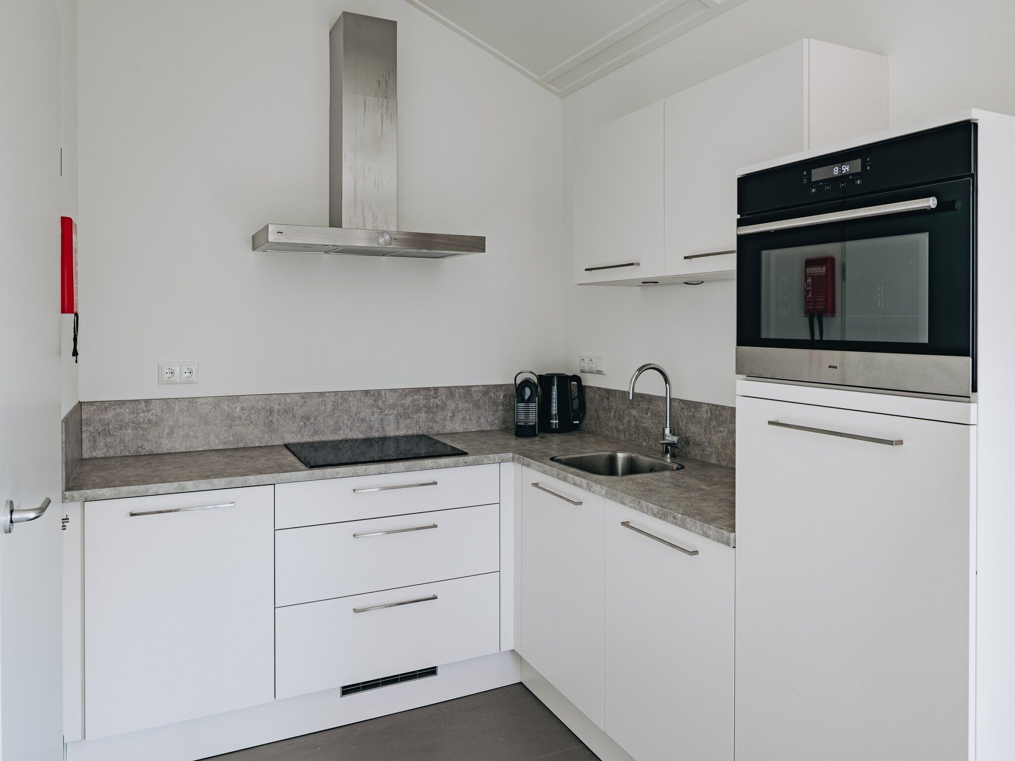 De keuken van Vakantiepark Zeebad 11 in Breskens