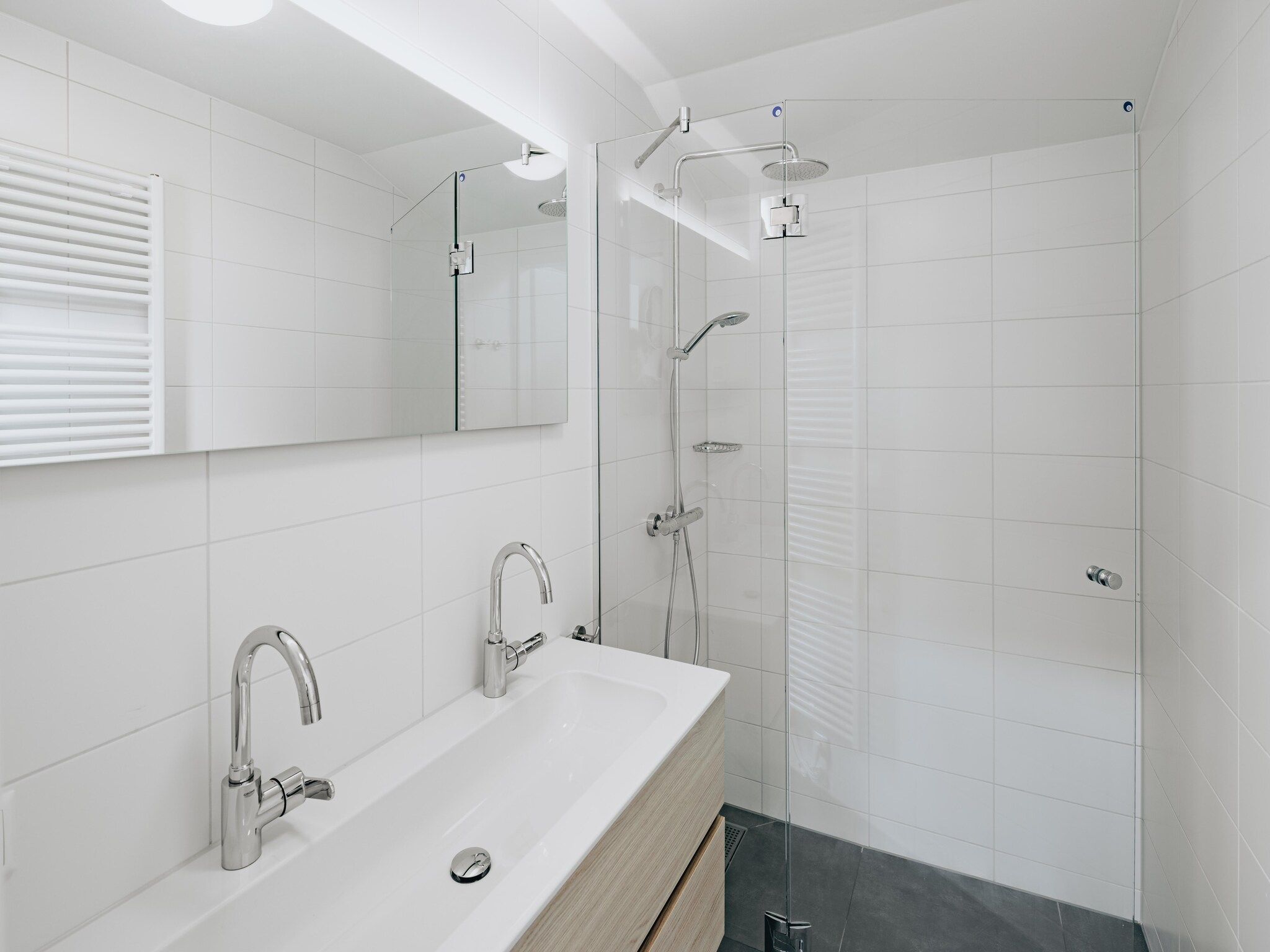 De badkamer van Vakantiepark Zeebad 11 in Breskens