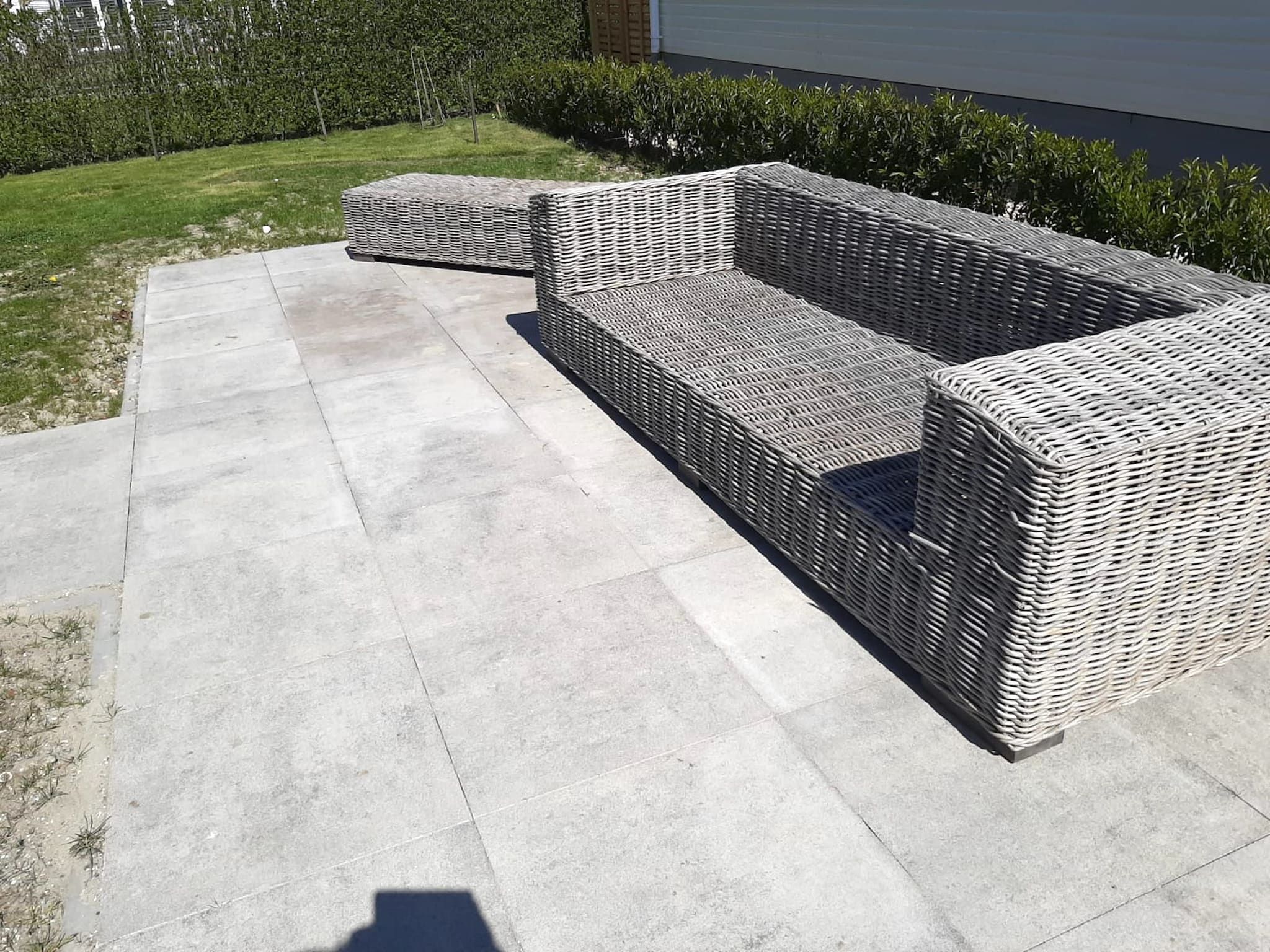 Het terras van Ferienwohnung Oostkapelle Zeeland M53 in Oostkapelle