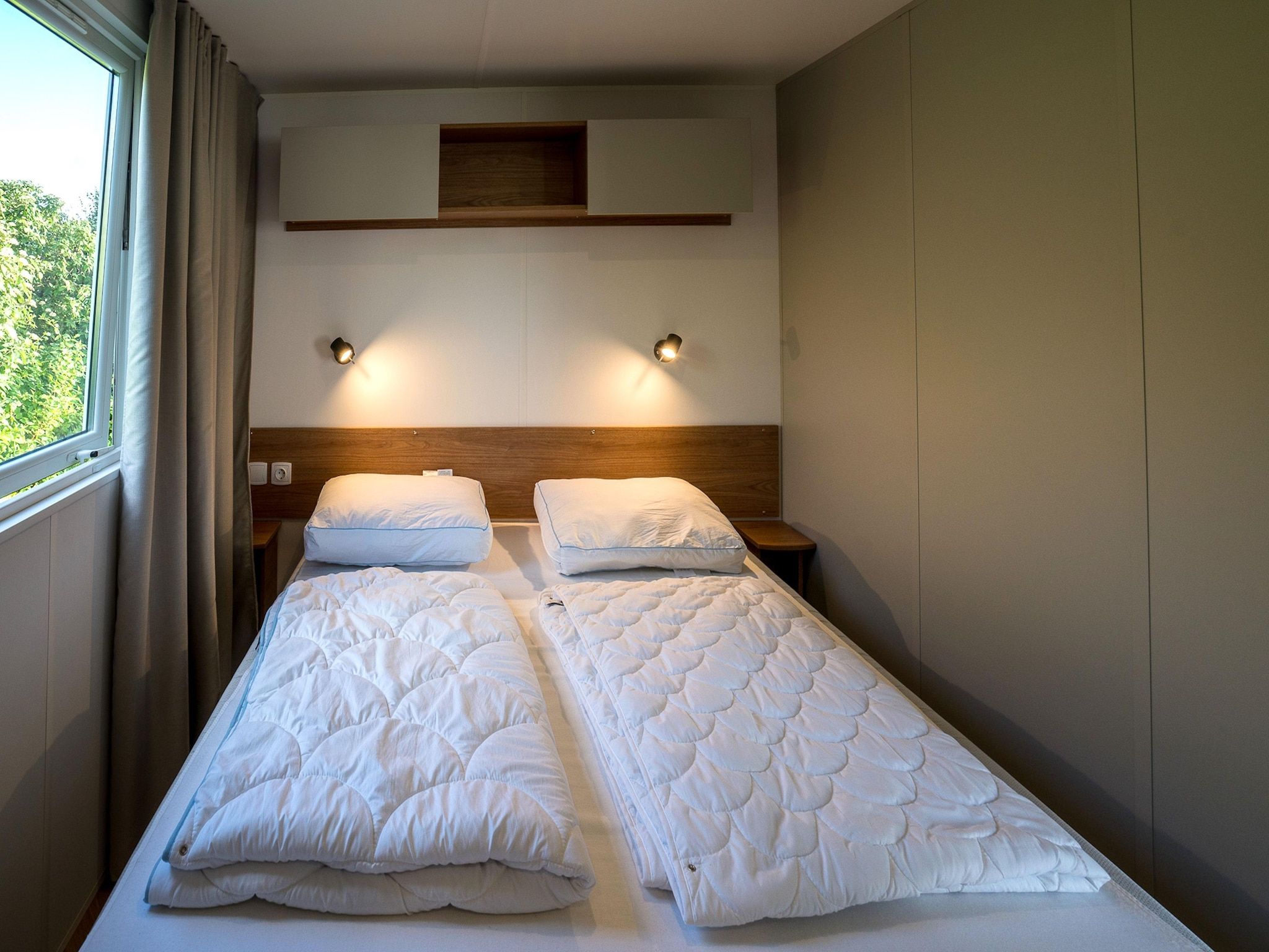 Een slaapkamer van Ferienwohnung Oostkapelle Zeeland M53 in Oostkapelle