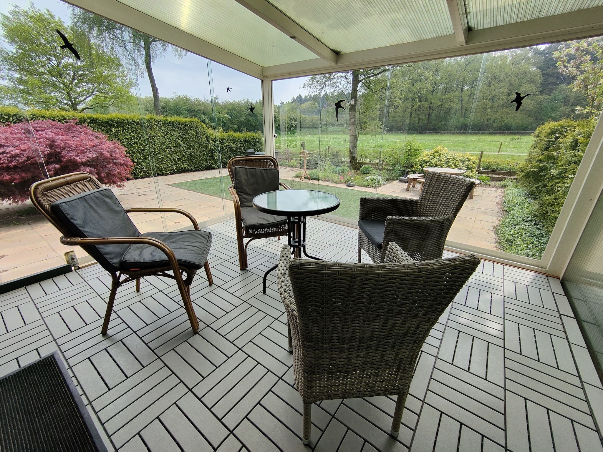 Het terras van Koperwiek in Garderen