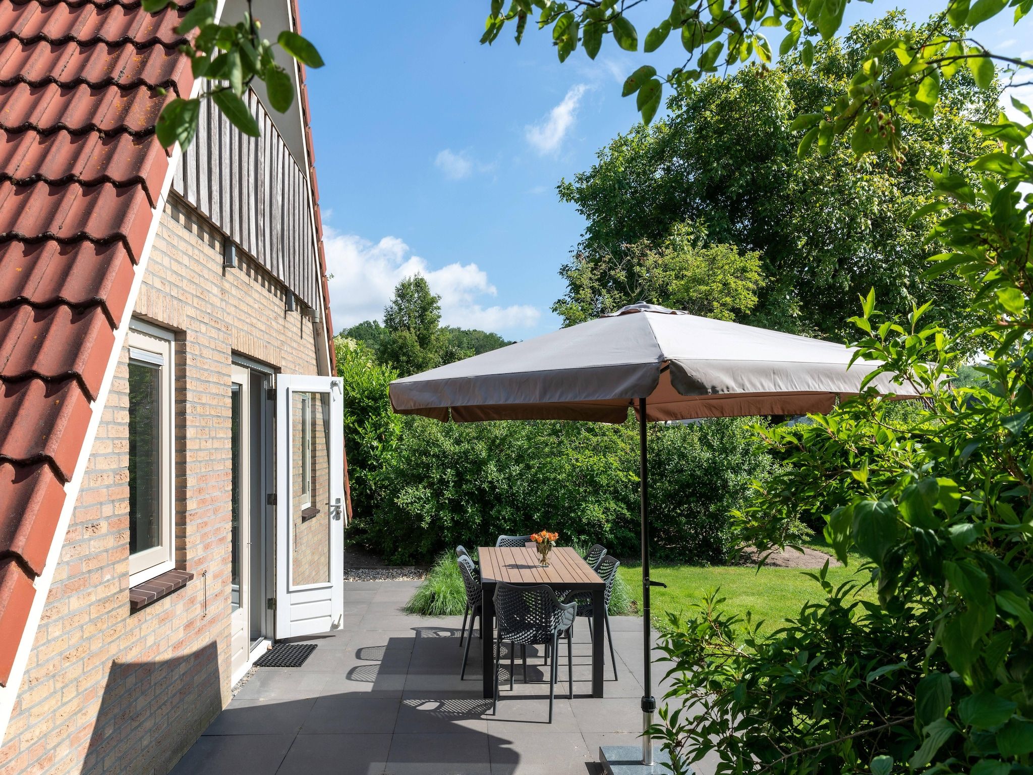 De buitenkant van Vakantie bij Meeussen - Molendal 2 in Plasmolen