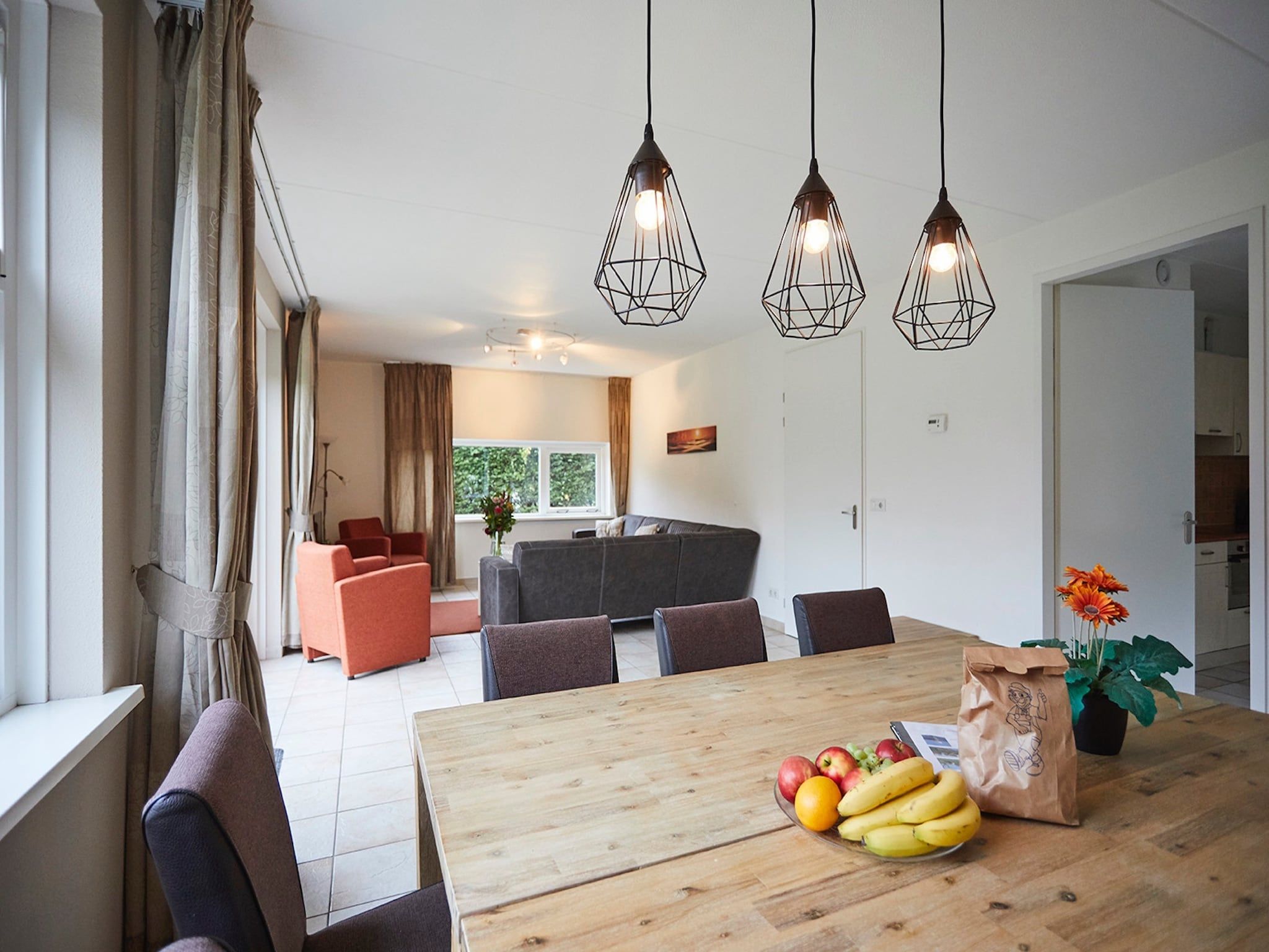 De woonkamer van Vakantiepark Hof van Zeeland  8 in Heinkenszand