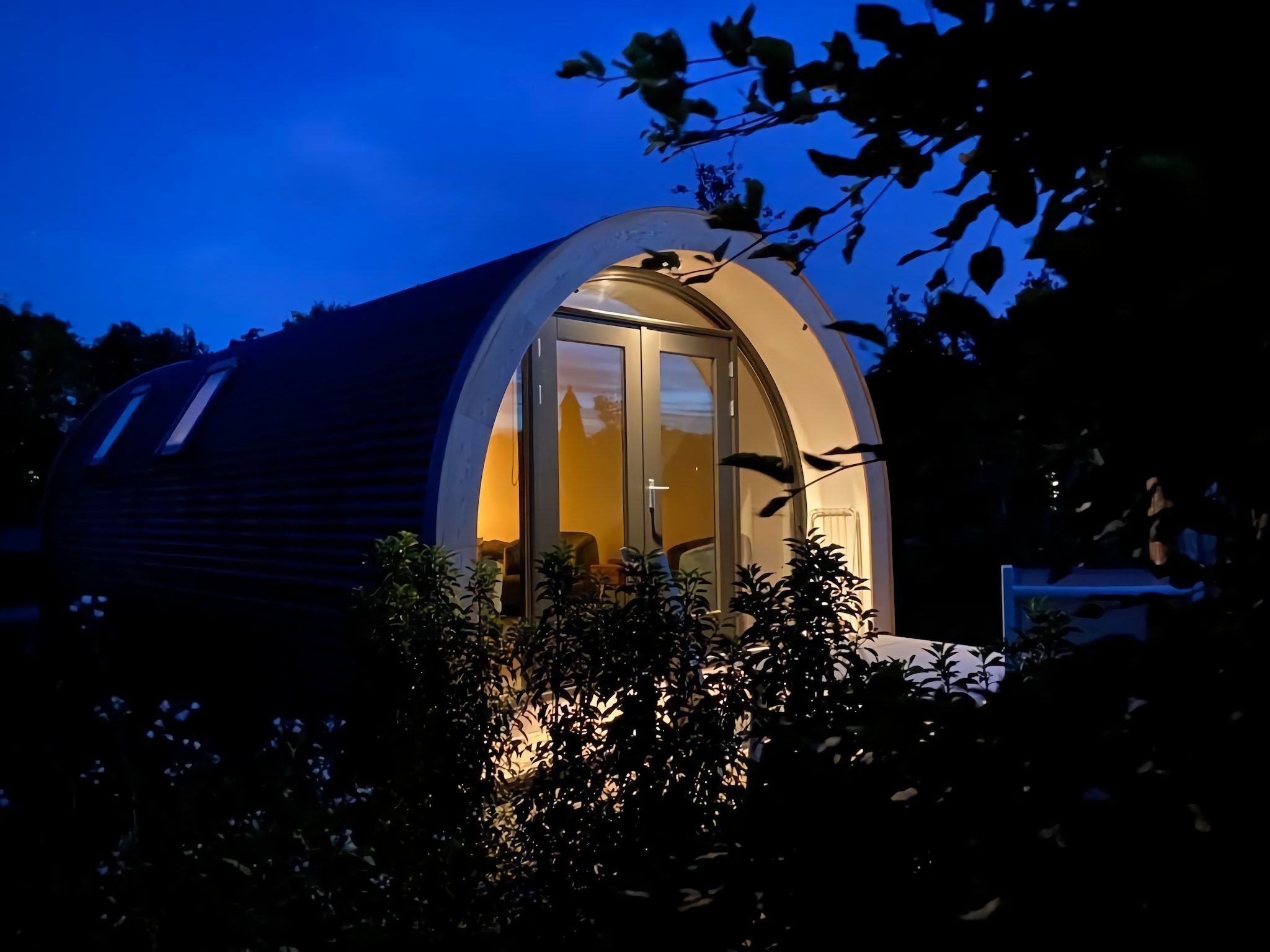 De buitenkant van Natuurlodge Graspieper 2p in Drenthe