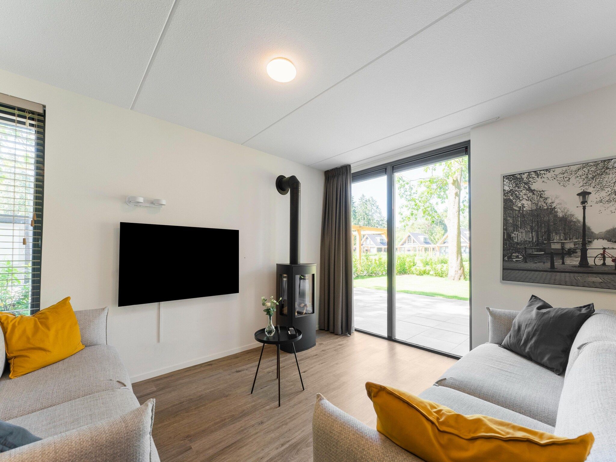 De woonkamer van Boschhuis Boucle in Lochem
