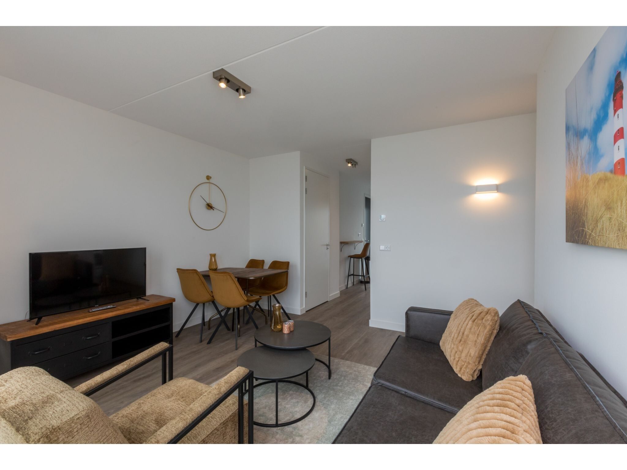 De woonkamer van Havenweg 8-22 in St. Annaland