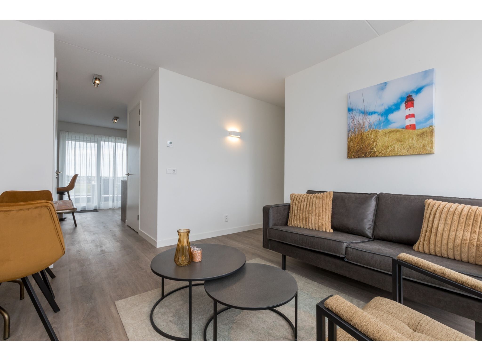 De woonkamer van Havenweg 8-22 in St. Annaland