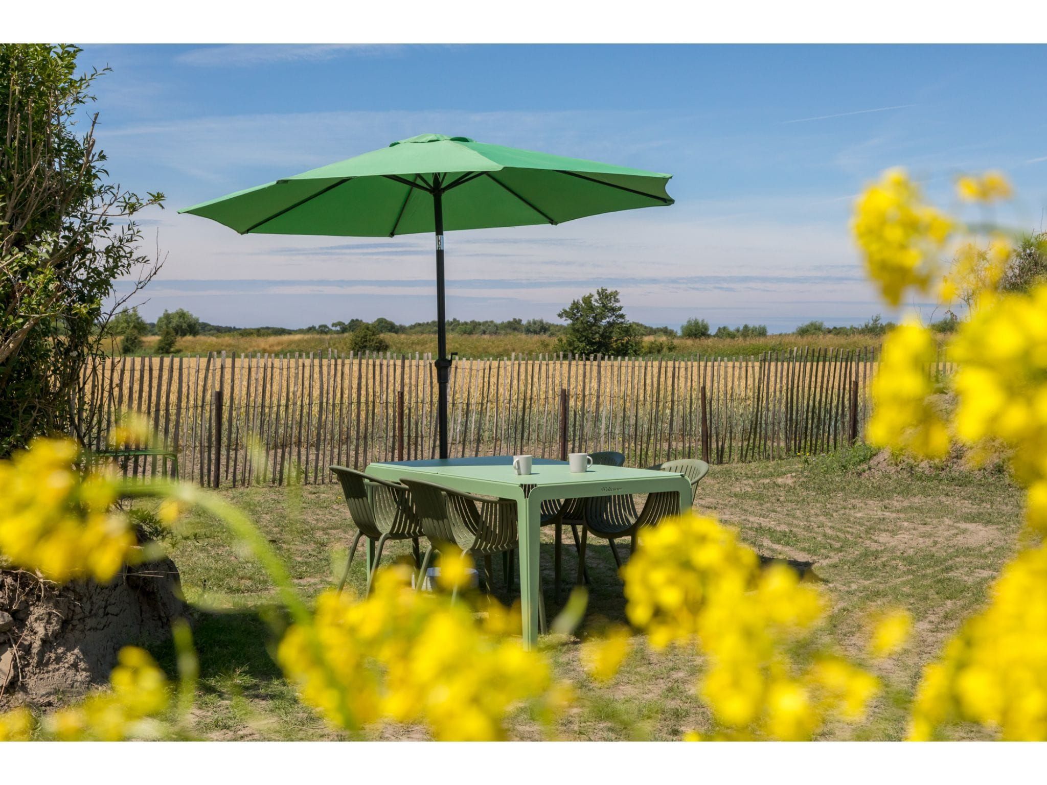 De tuin van Wikkelhouse - Kon Emmaweg 6  Vrouwenpolder in Vrouwenpolder