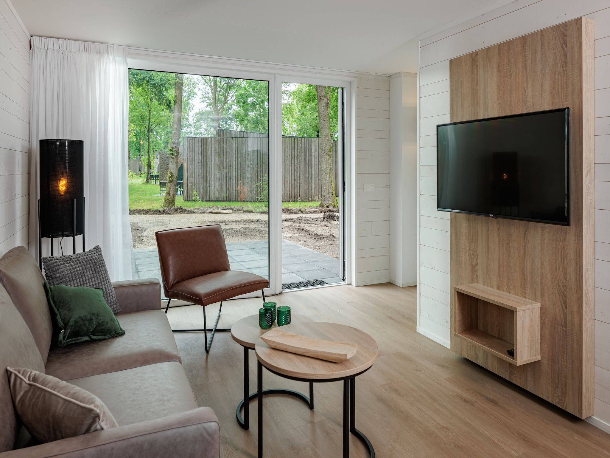 De woonkamer van Vakantiepark Schaijk 9 in Schaijk