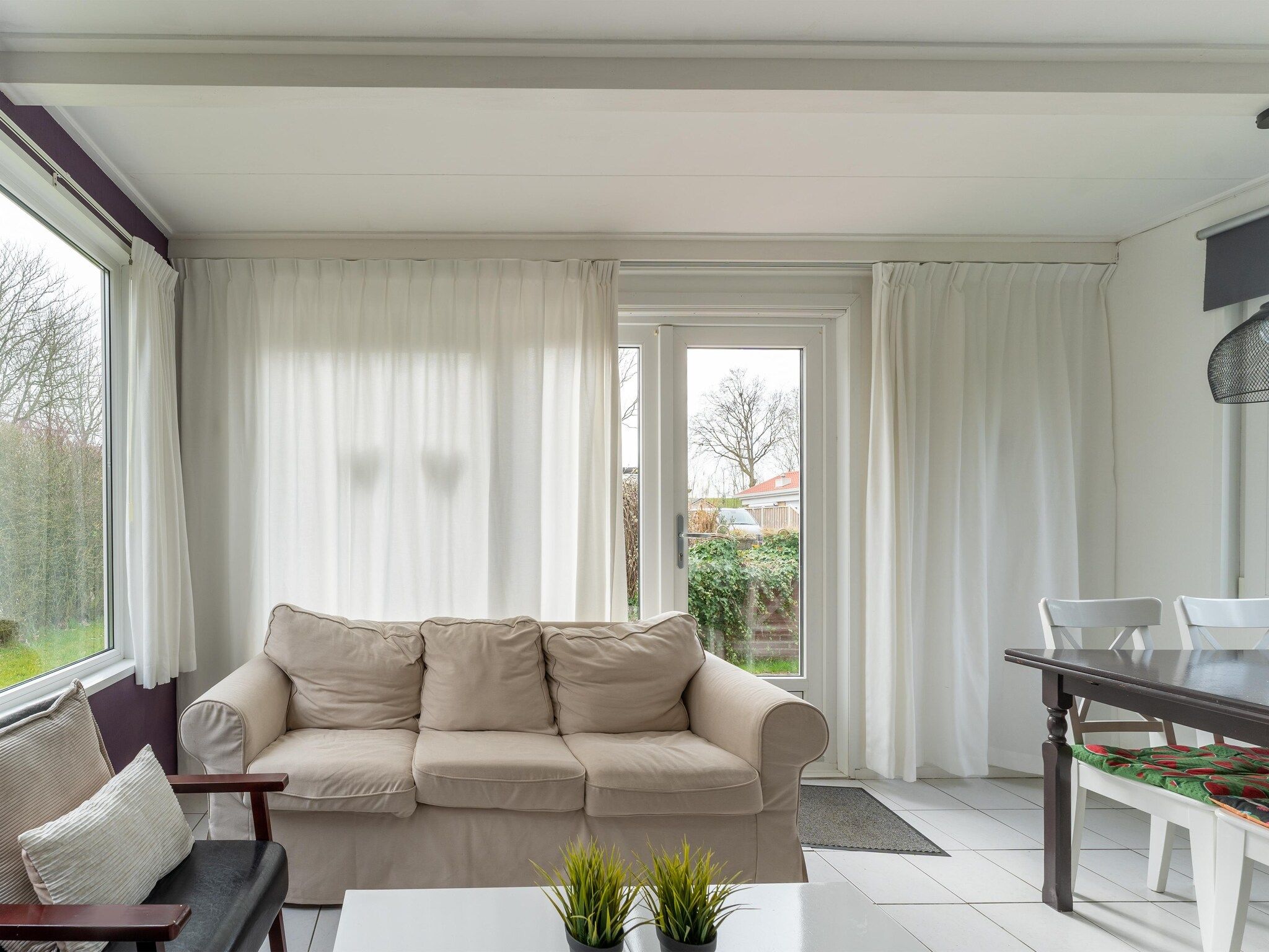 De woonkamer van Scheldeoord 97 in Baarland