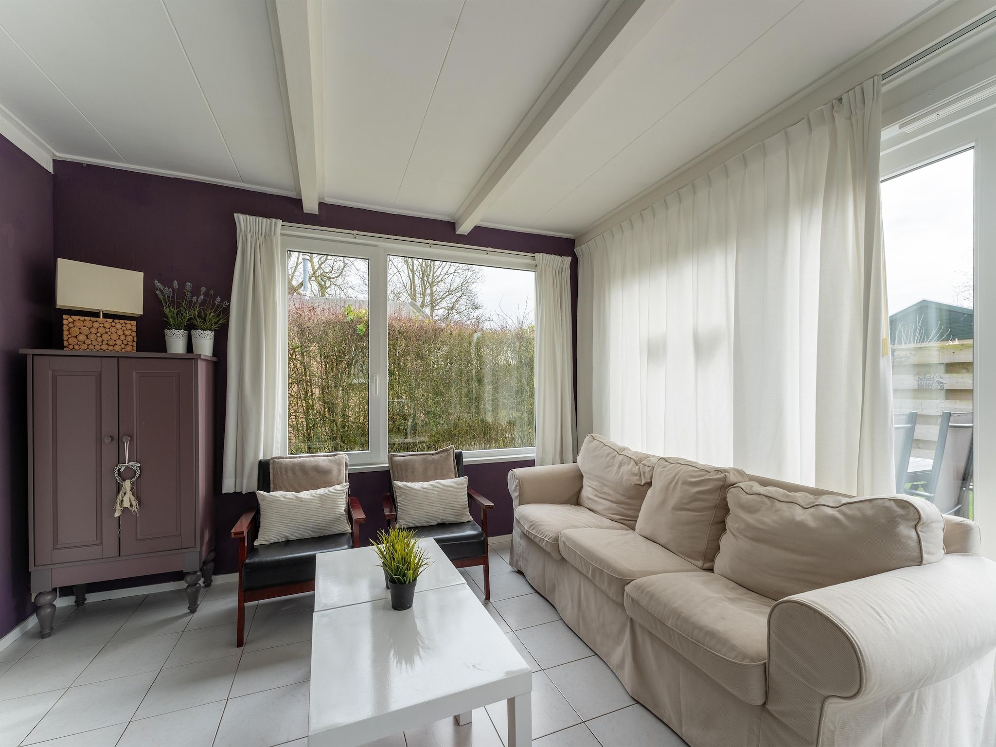 De woonkamer van Scheldeoord 97 in Baarland