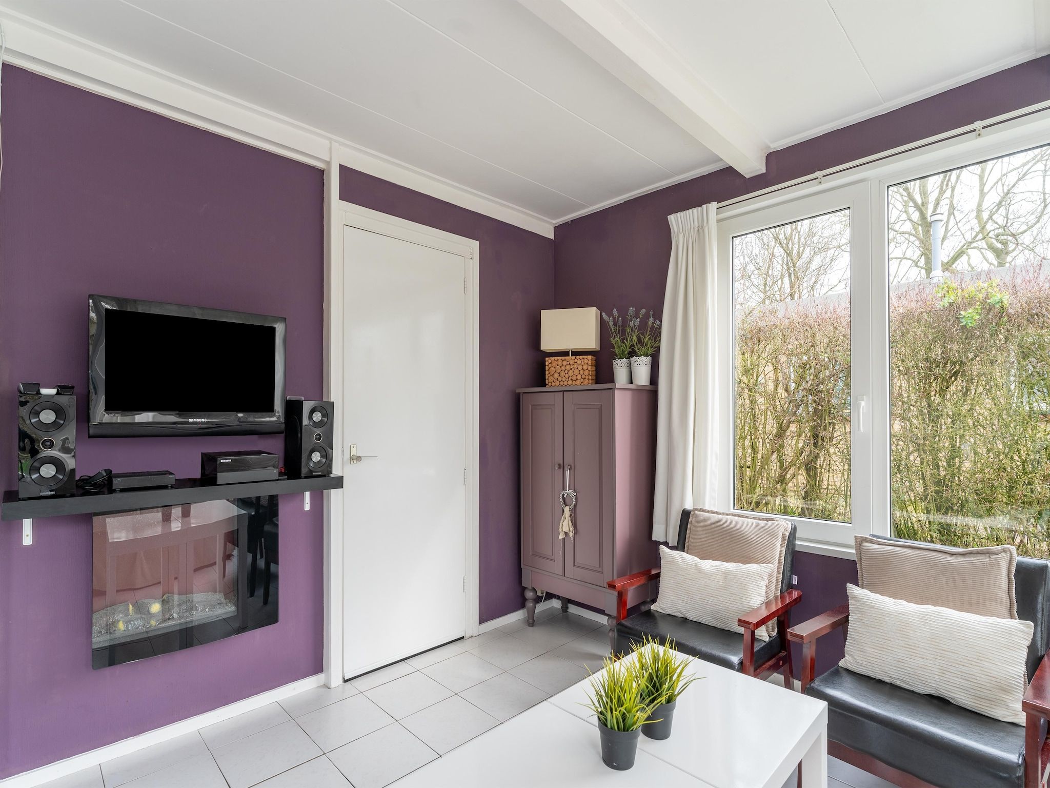 De woonkamer van Scheldeoord 97 in Baarland