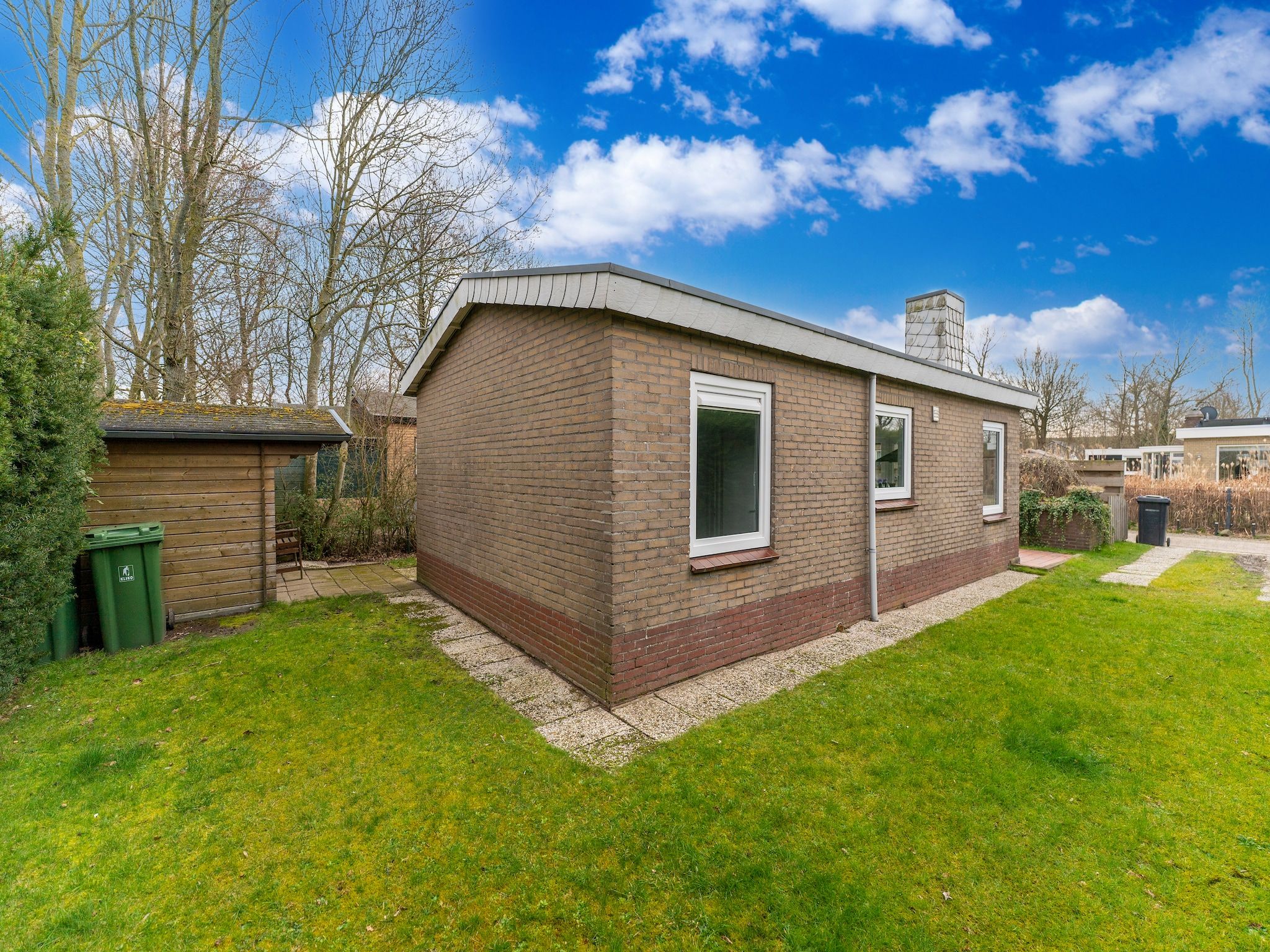 De tuin van Scheldeoord 97 in Baarland