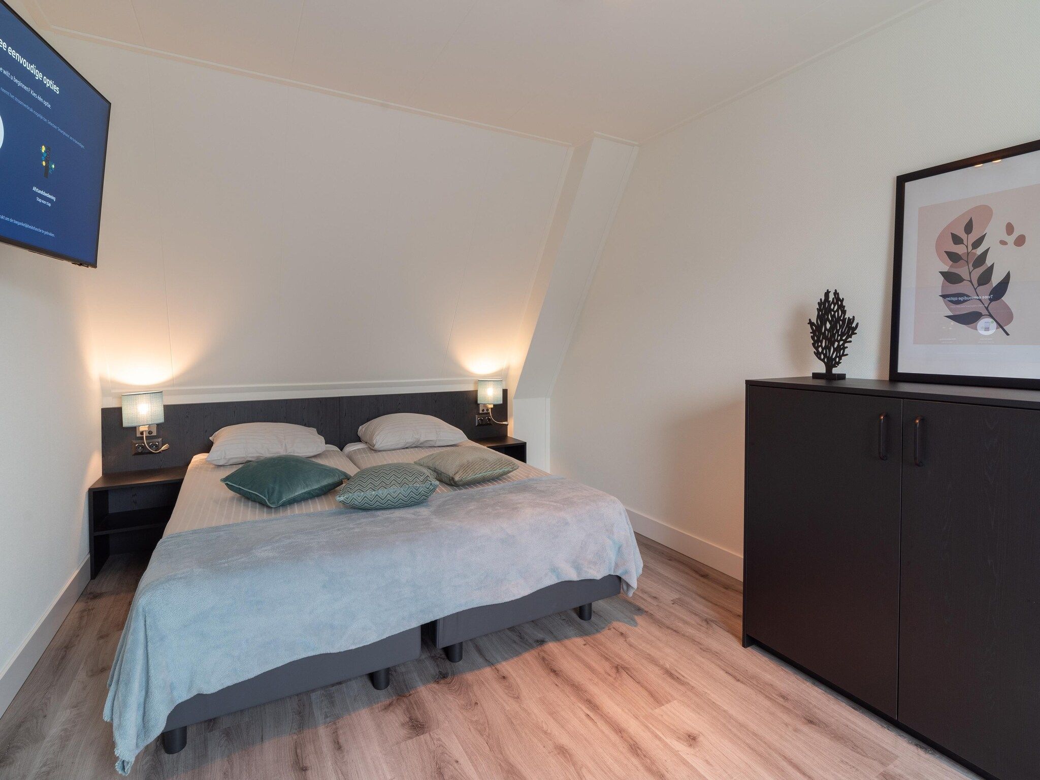 Een slaapkamer van 6 persoons vrijstaand met sauna - 2 in Colijnsplaat