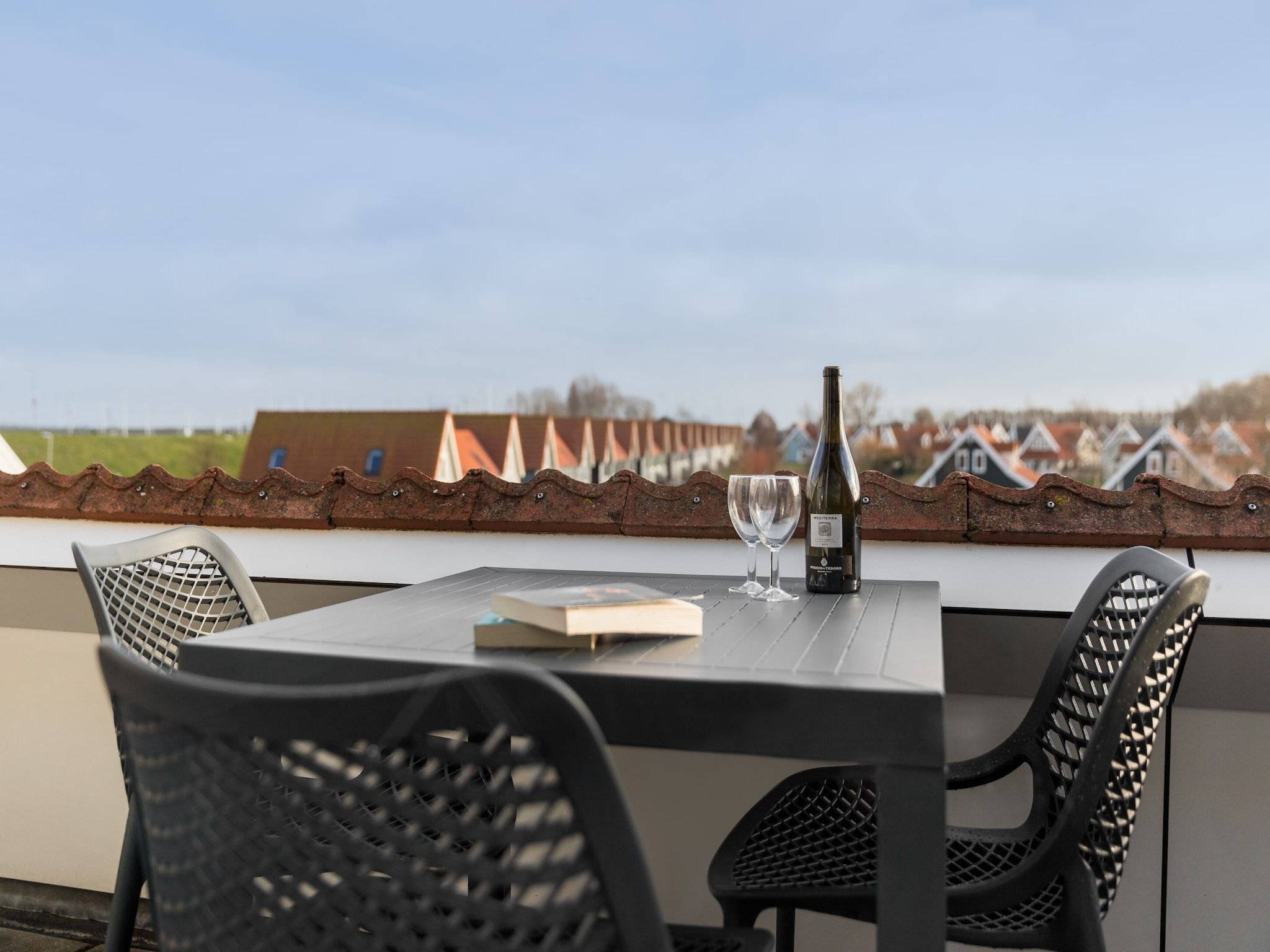 Het terras van Aquadelta 42 in Bruinisse