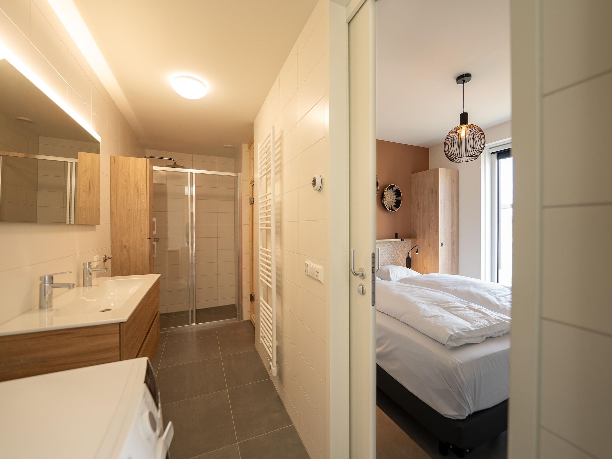 De badkamer van Vakantiepark Zeebad 15 in Breskens