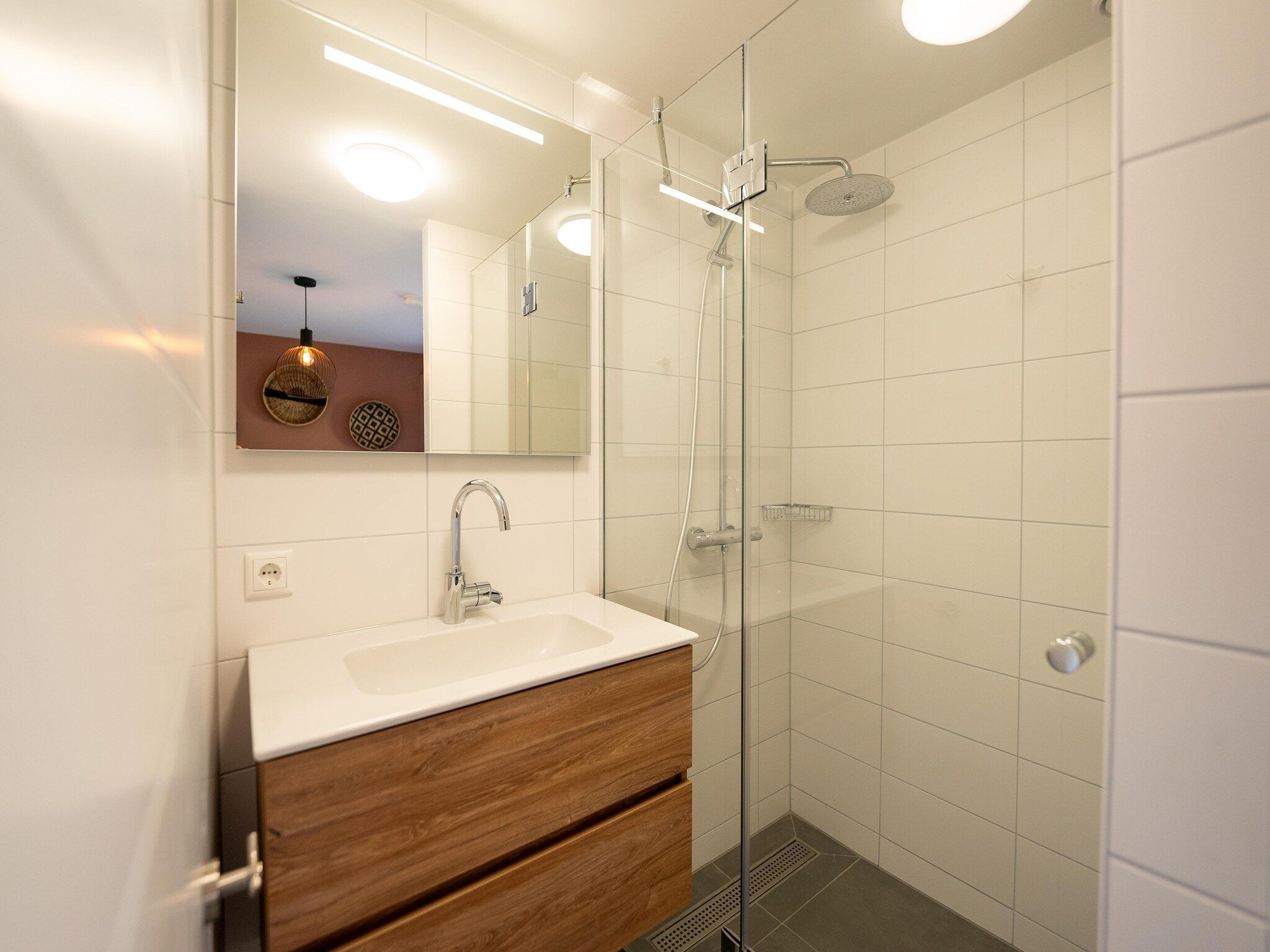 De badkamer van Vakantiepark Zeebad 19 in Breskens