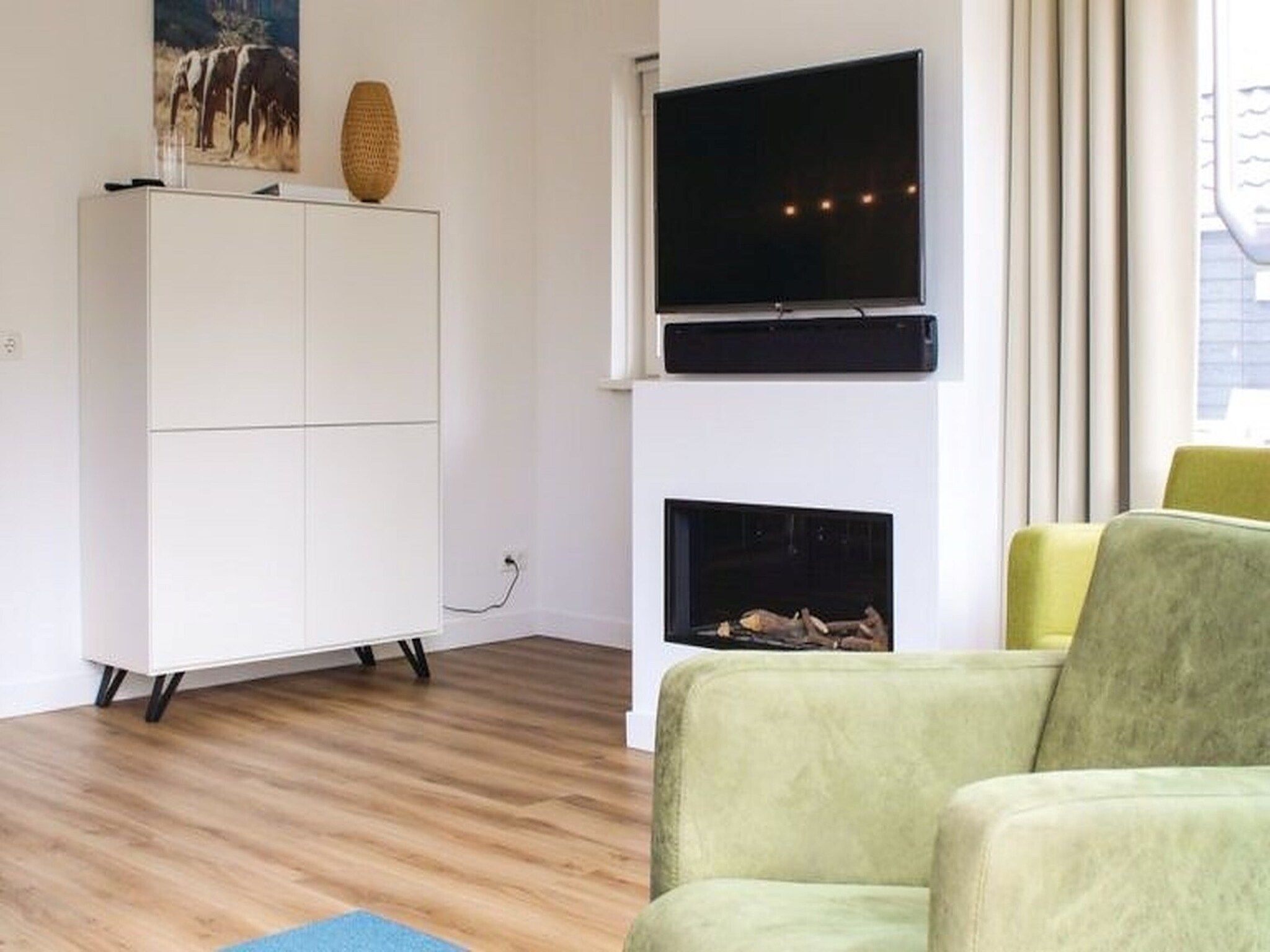 De woonkamer van Recreatiepark Idskenhuizen 3 in Idskenhuizen