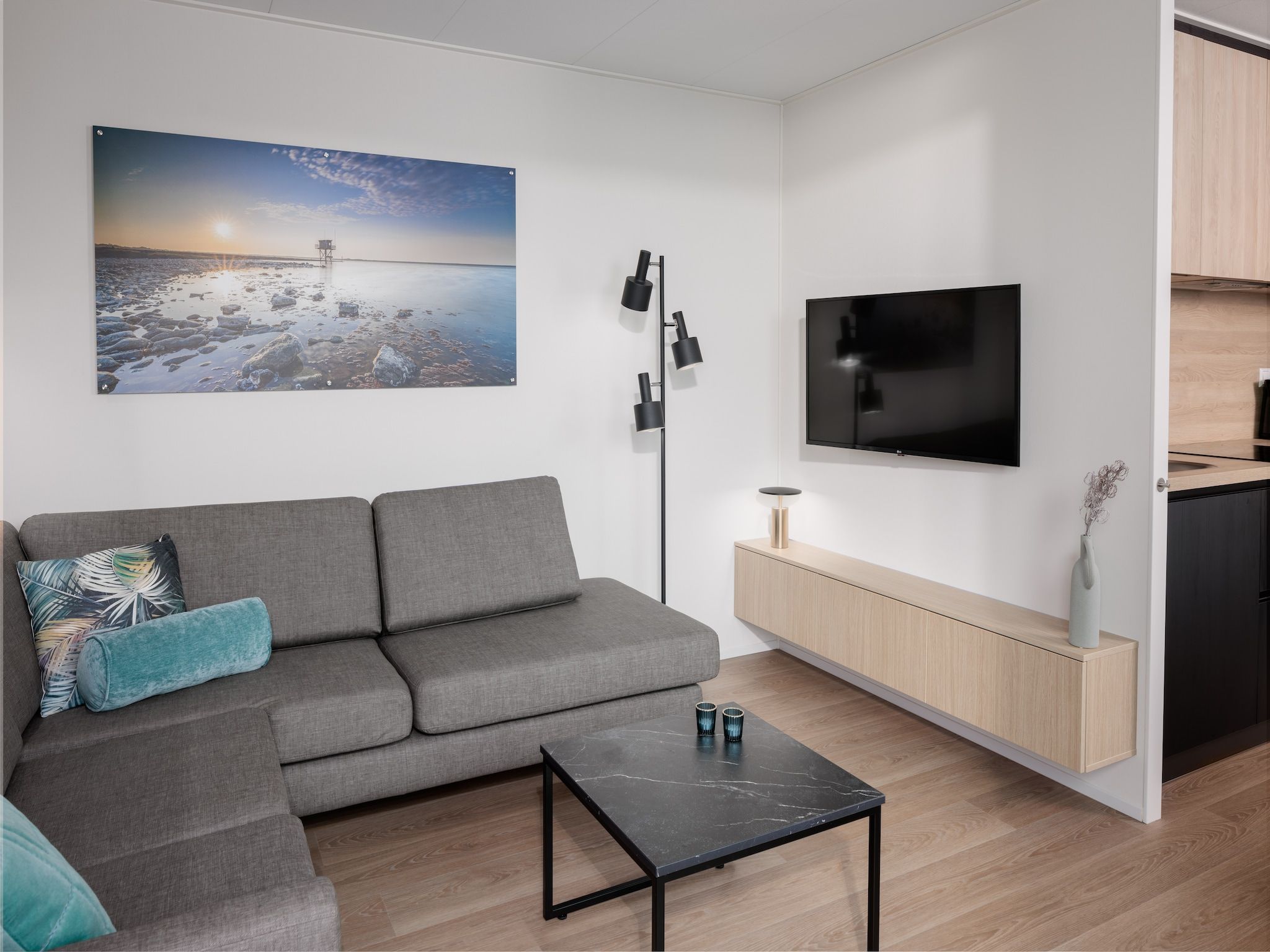 De woonkamer van Beach Resort Brouwersdam 2 in Scharendijke