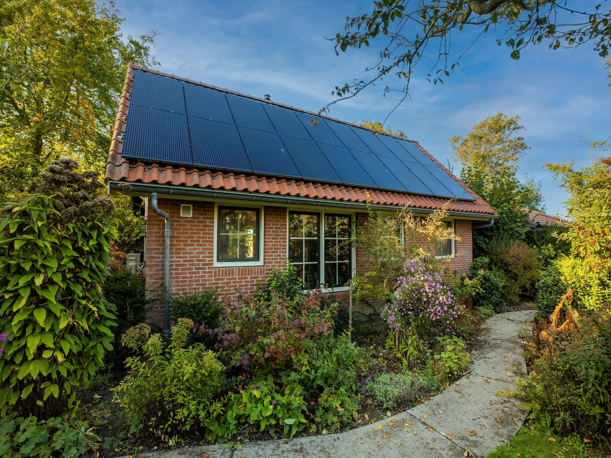 De buitenkant van Vakantiewoning Wijnaldum in Wijnaldum