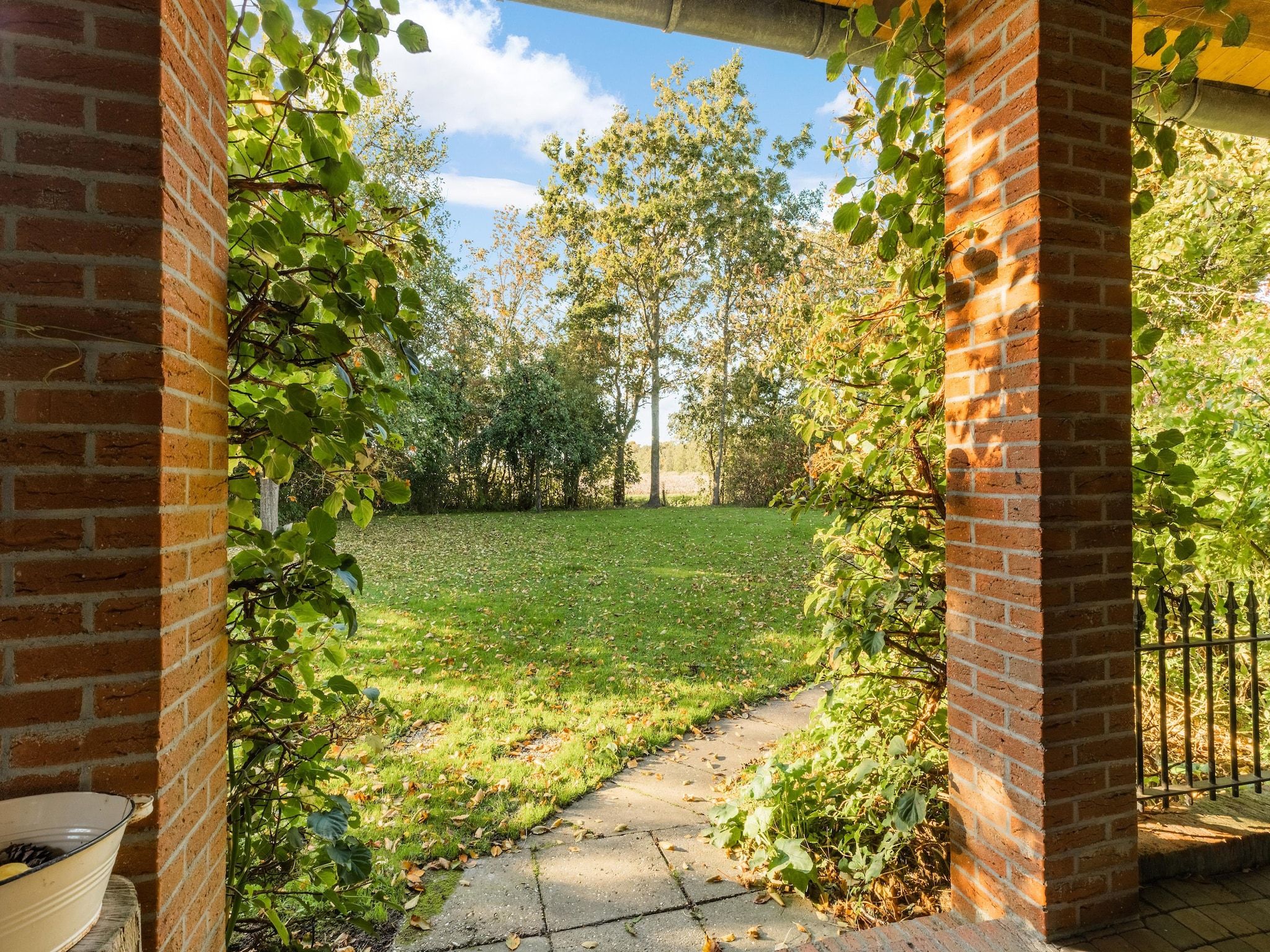 Het uitzicht vanaf Vakantiewoning Wijnaldum in Wijnaldum