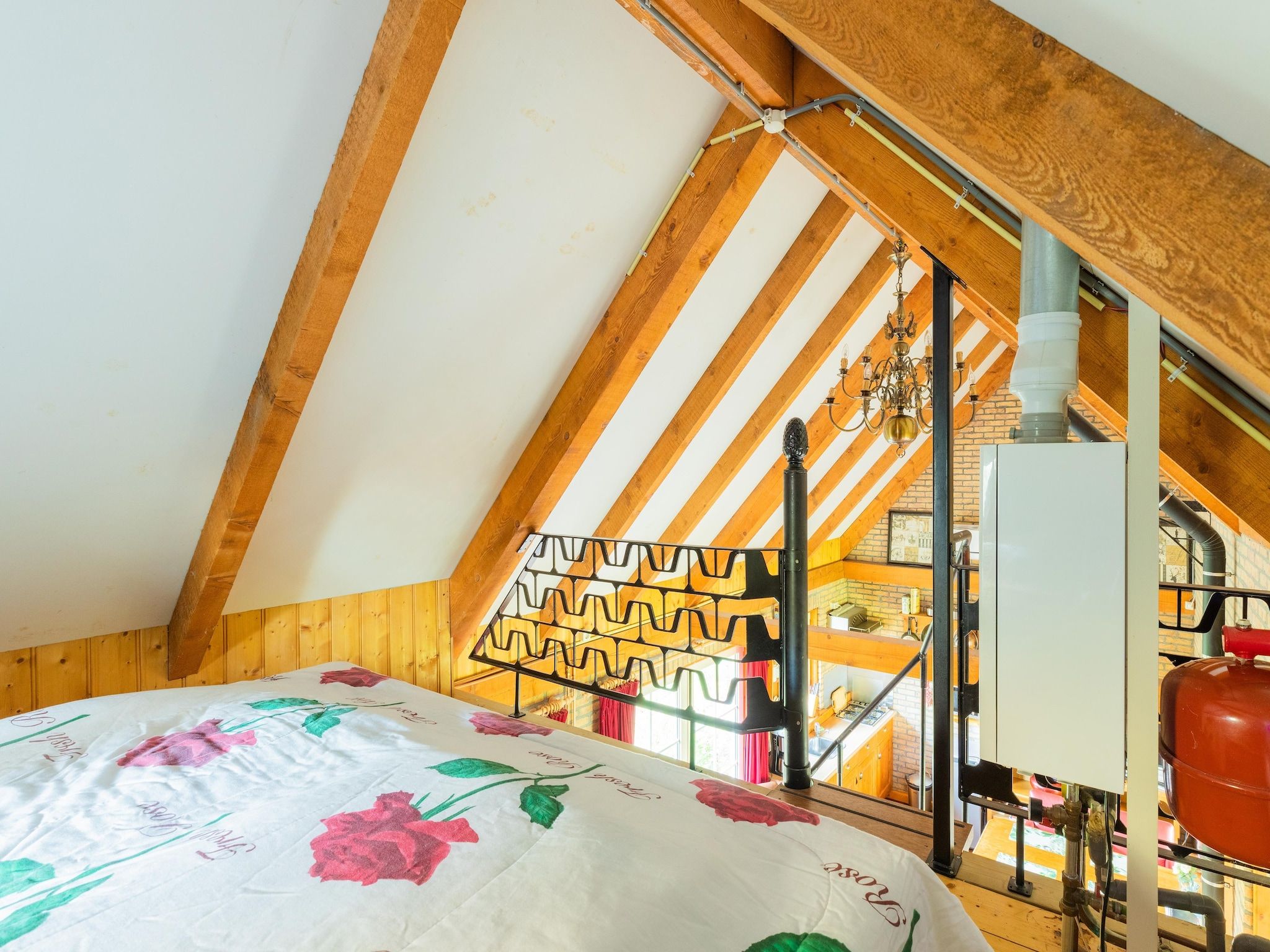 Een slaapkamer van Vakantiewoning Wijnaldum in Wijnaldum
