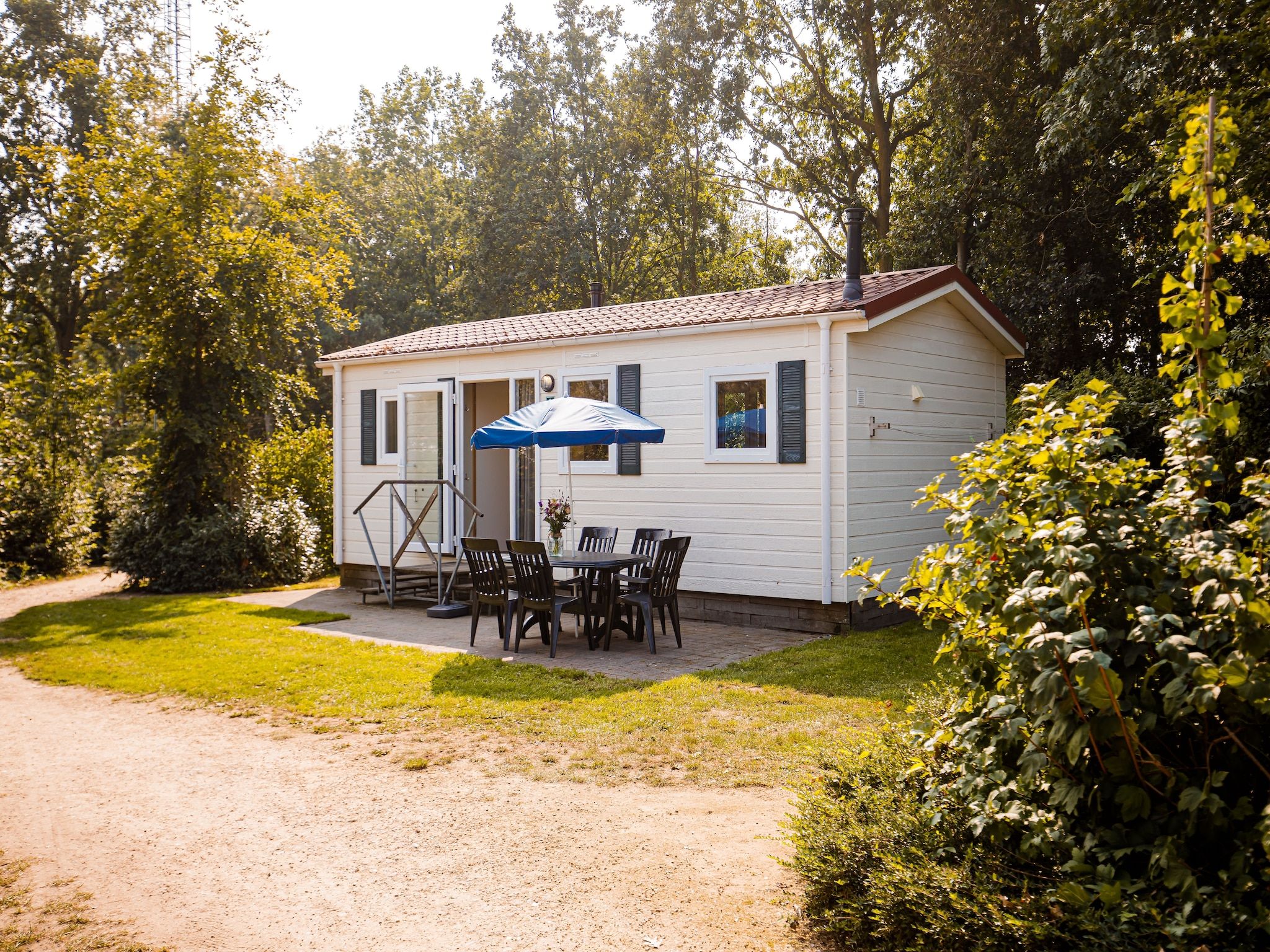 De buitenkant van Vakantiepark Leukermeer 1 in Well