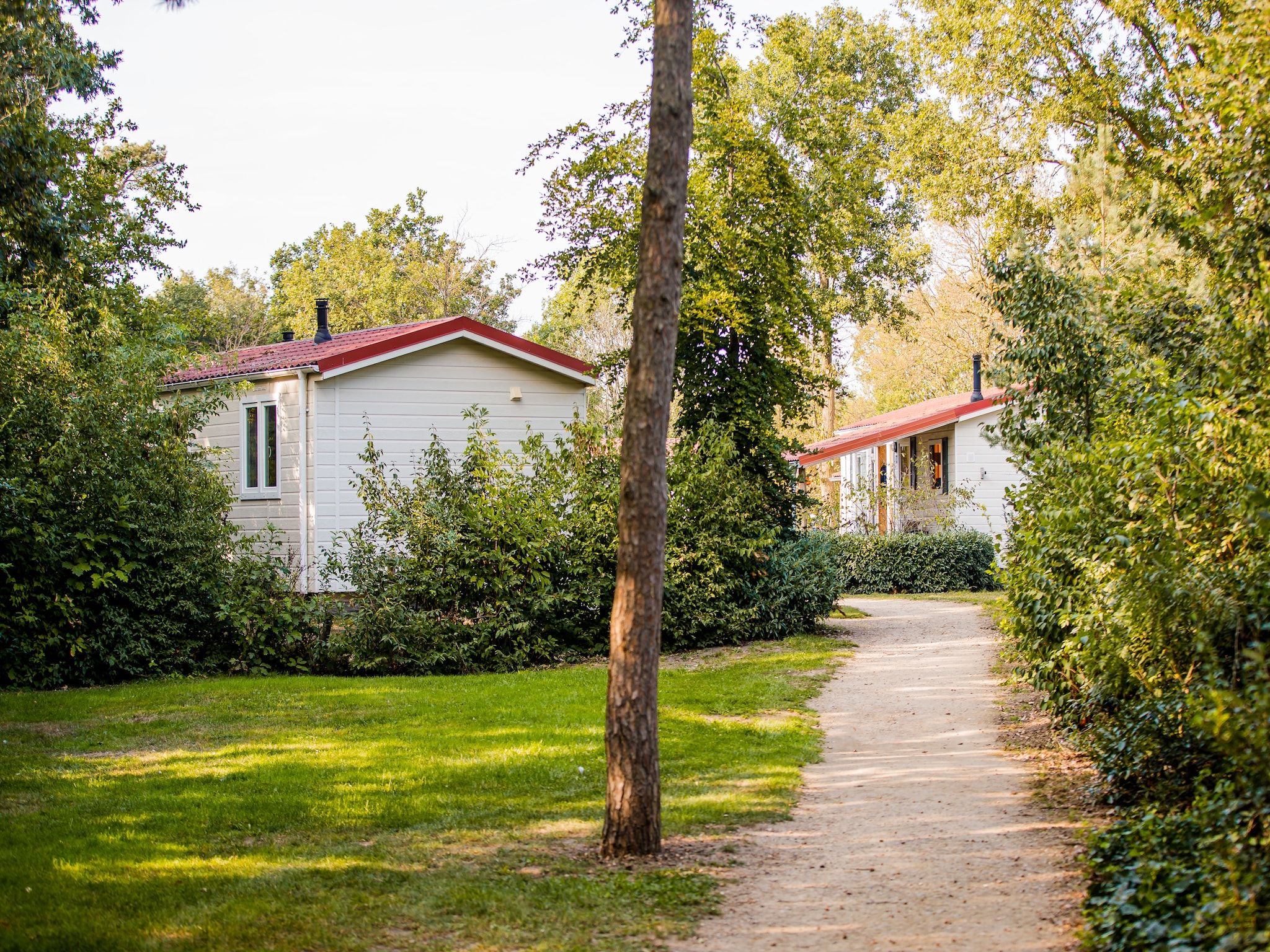 De buitenkant van Vakantiepark Leukermeer 3 in Well