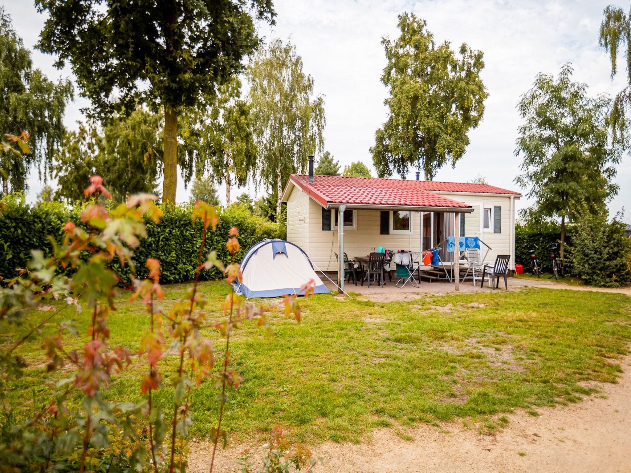 De buitenkant van Vakantiepark Leukermeer 3 in Well